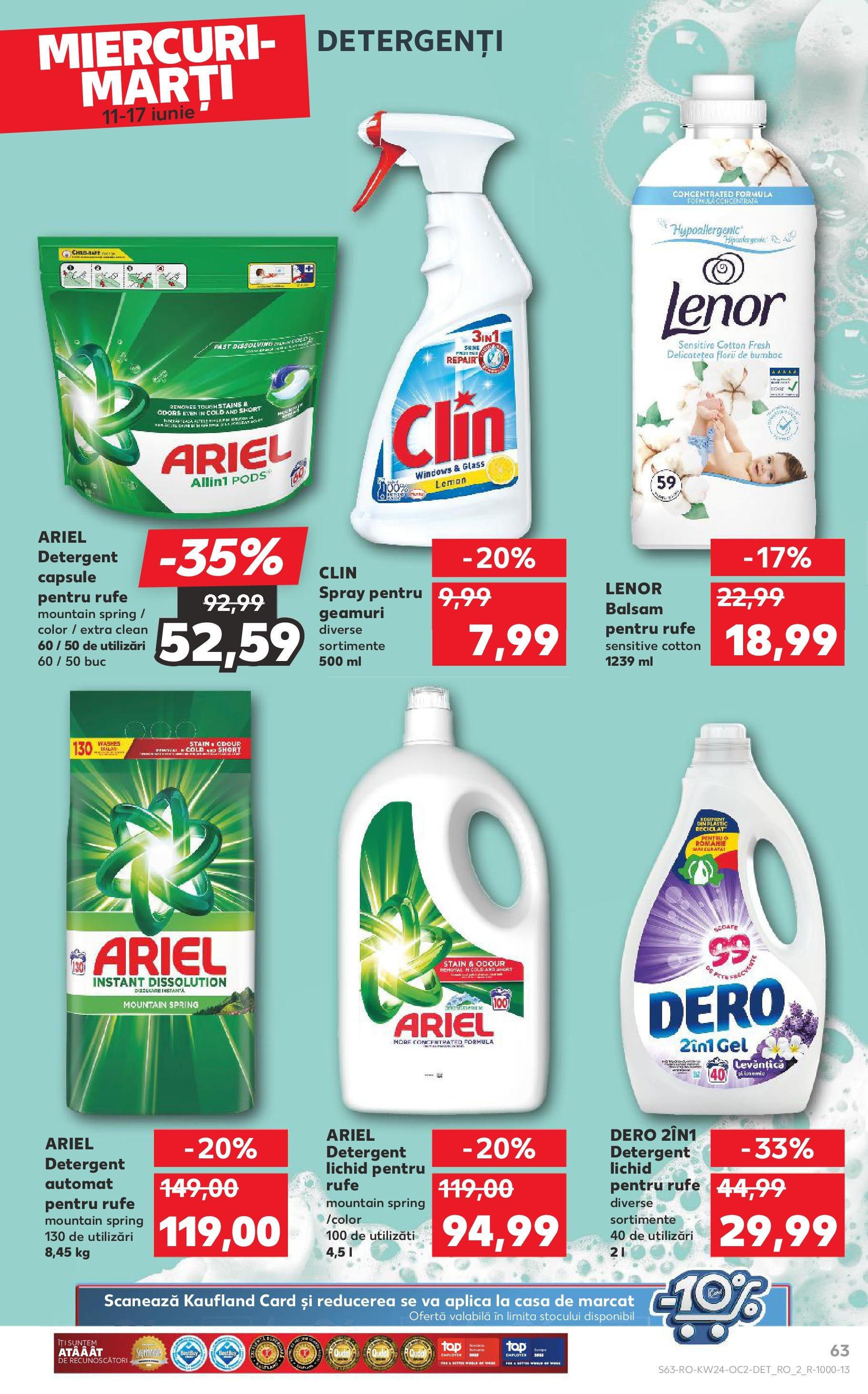 Catalog Kaufland 11 - 16 Iunie 2025 | Pagina 63 | Produse: Pomelo, Balsam, Detergent