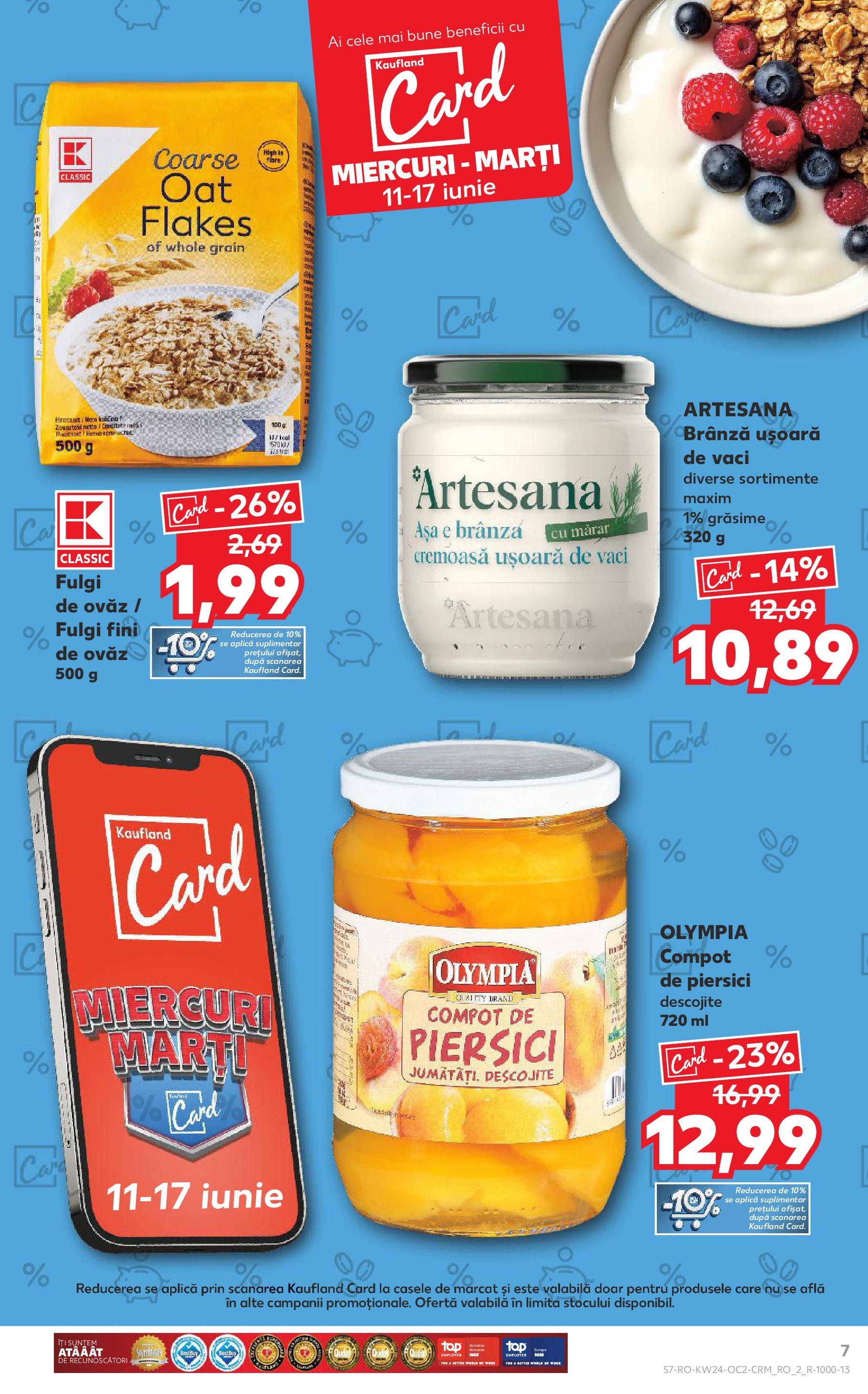 Catalog Kaufland 11 - 16 Iunie 2025 | Pagina 7 | Produse: Mărar, Brânză, Compot, Fulgi