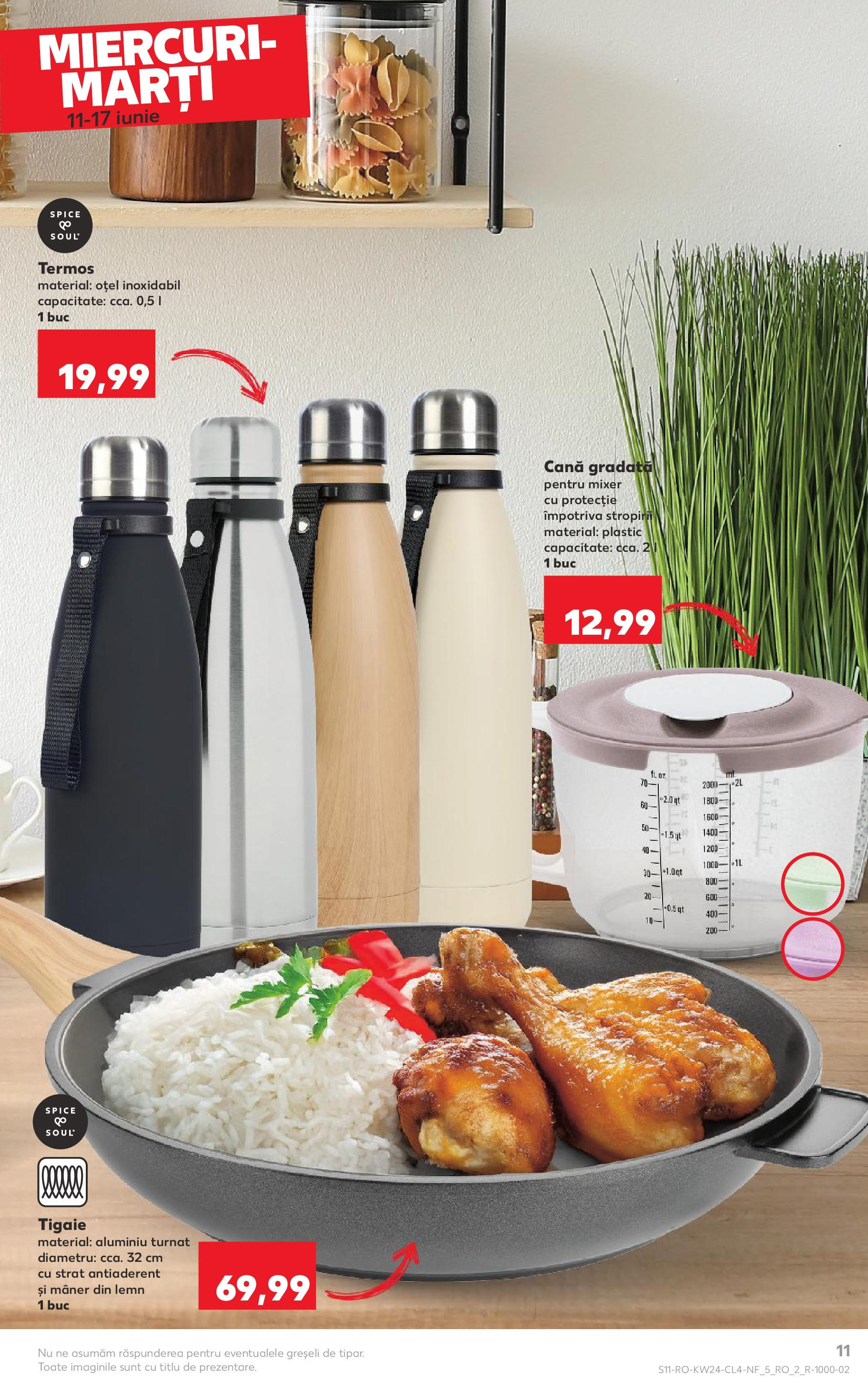 Catalog Kaufland 10 - 16 Iunie 2025 | Pagina 11 | Produse: Tigaie, Mixer, Mâner, Termos