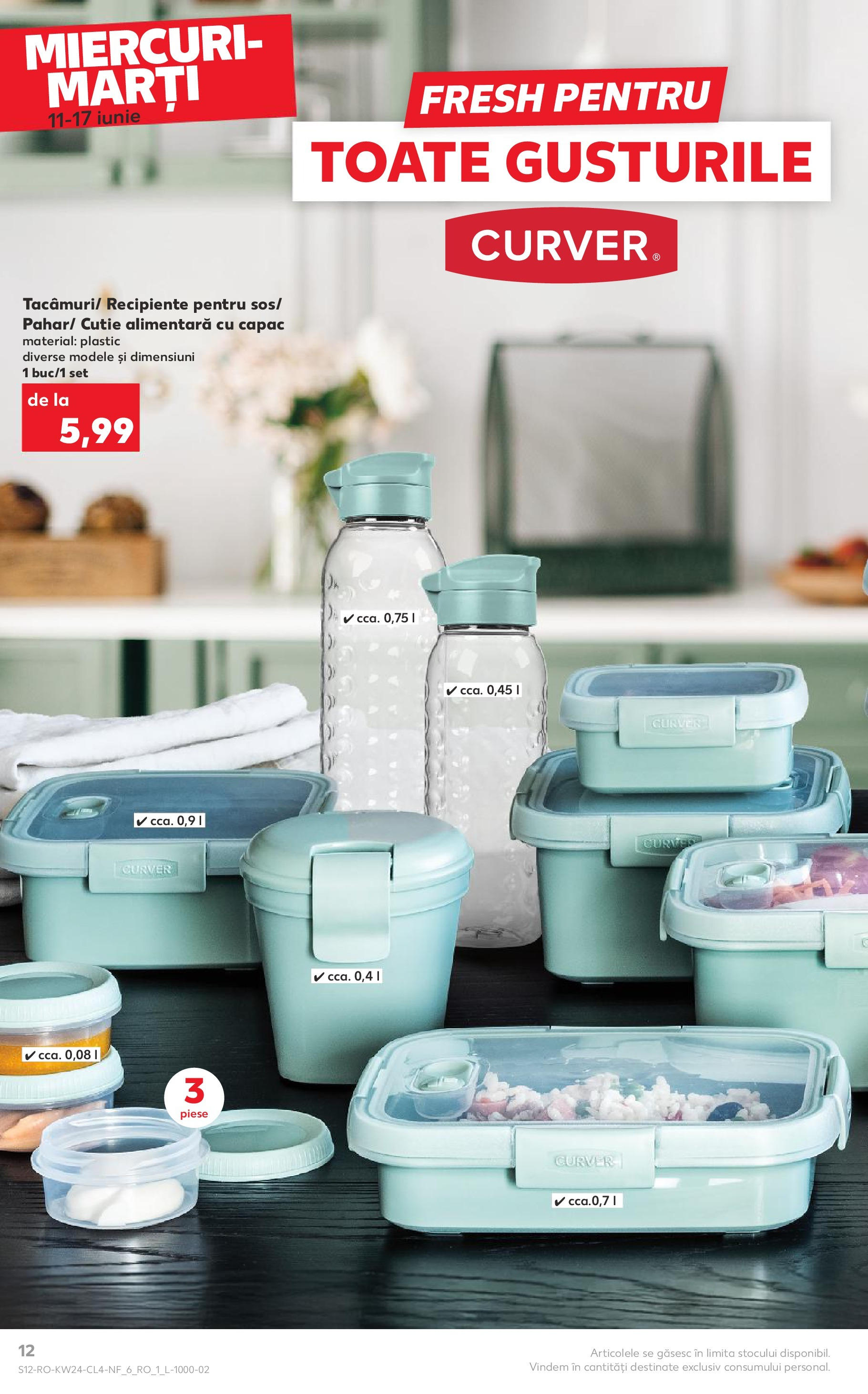 Catalog Kaufland 10 - 16 Iunie 2025 | Pagina 12 | Produse: Cutie, Recipiente