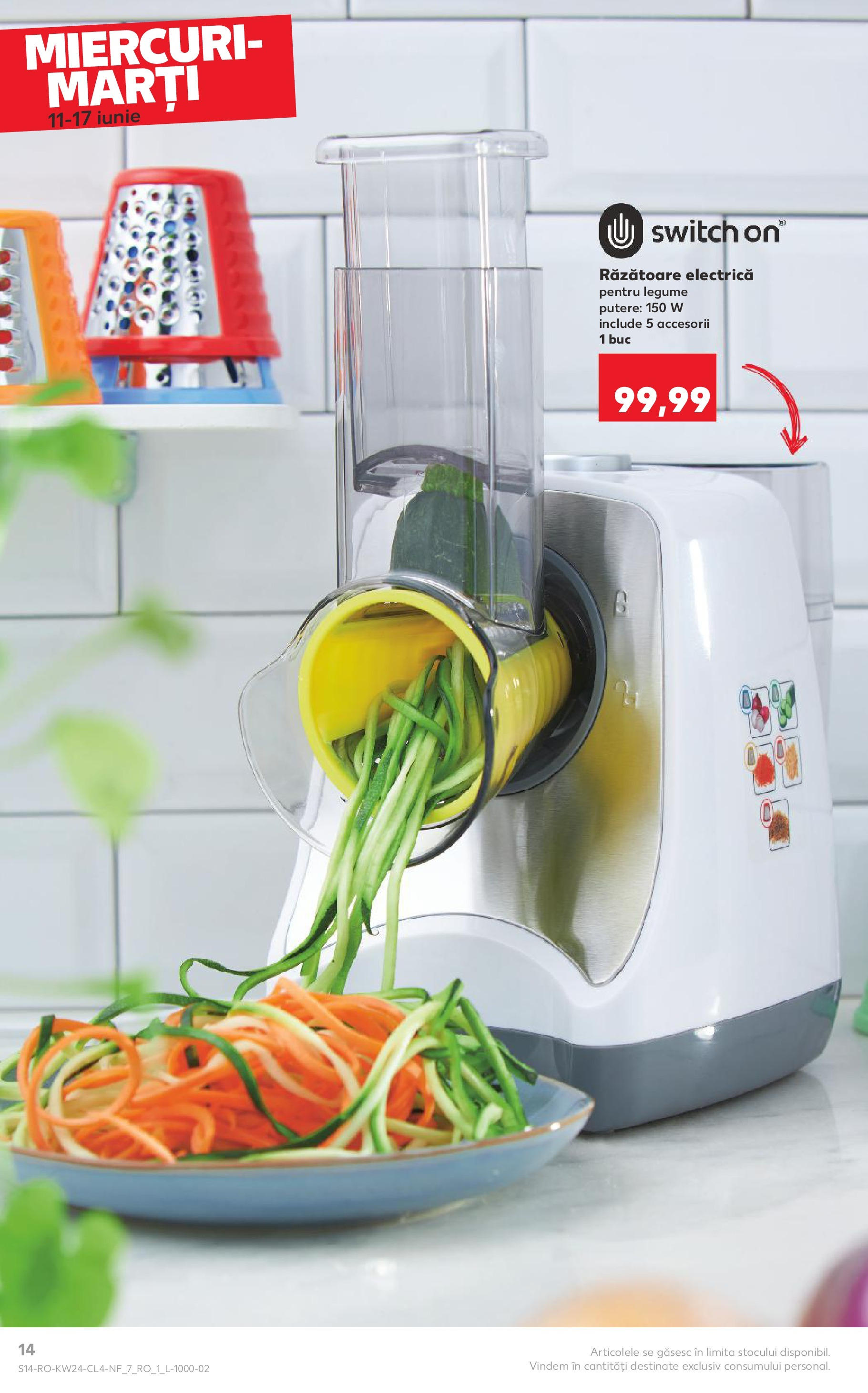 Catalog Kaufland 10 - 16 Iunie 2025 | Pagina 14 | Produse: Răzătoare, Legume