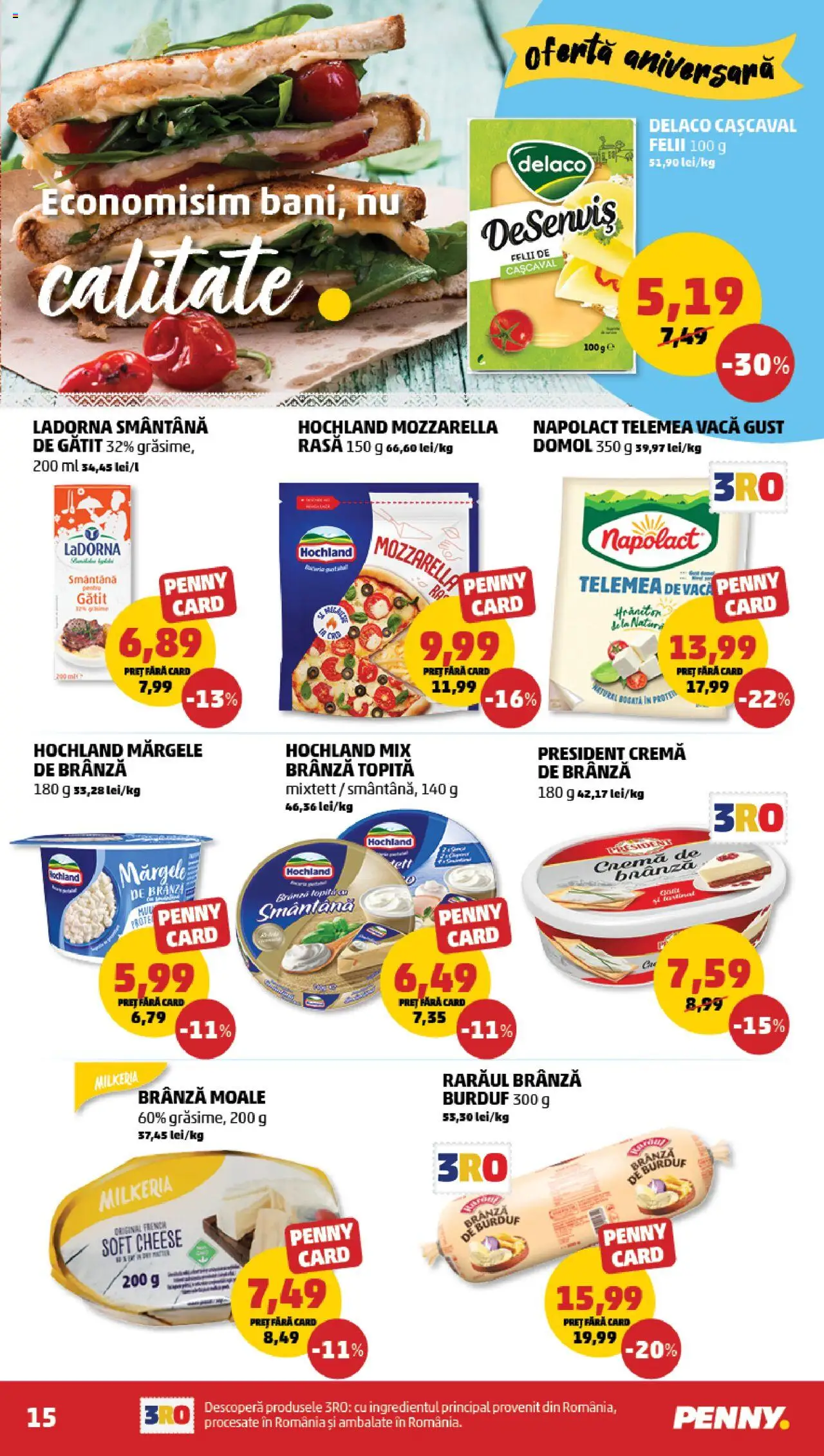 Catalog PENNY Market 11 - 16 Iunie 2025 | Pagina 15 | Produse: Light Kedi Konservesi, Mozzarella, Cremă de brânză, Smântână