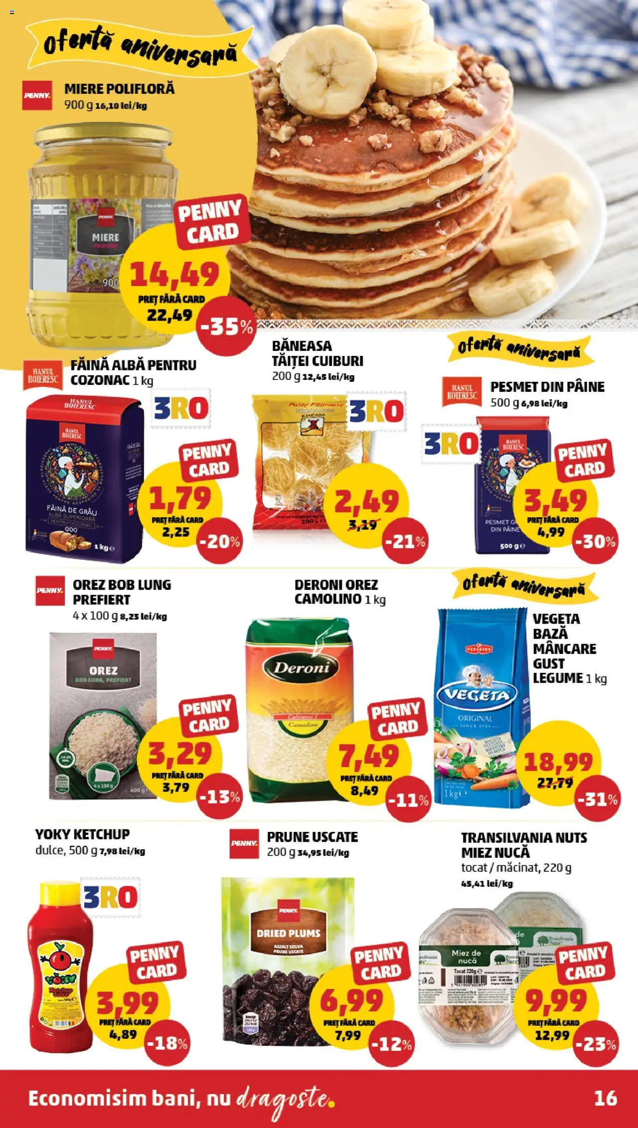 Catalog PENNY Market 11 - 16 Iunie 2025 | Pagina 16 | Produse: Făină, Prune, Ketchup, Legume