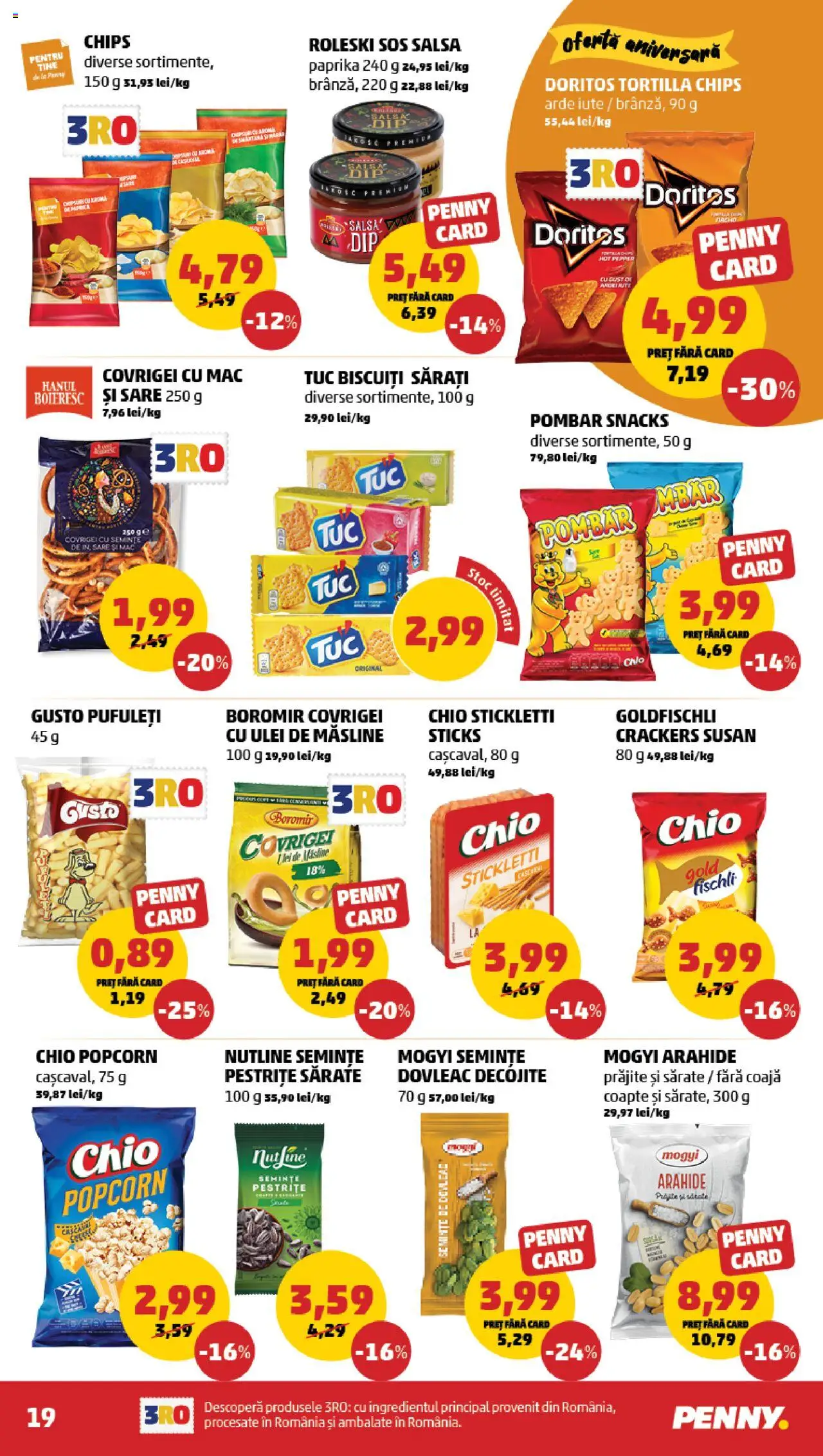 Catalog PENNY Market 11 - 16 Iunie 2025 | Pagina 19 | Produse: Dovleac, Covrigei, Biscuiți, Sos