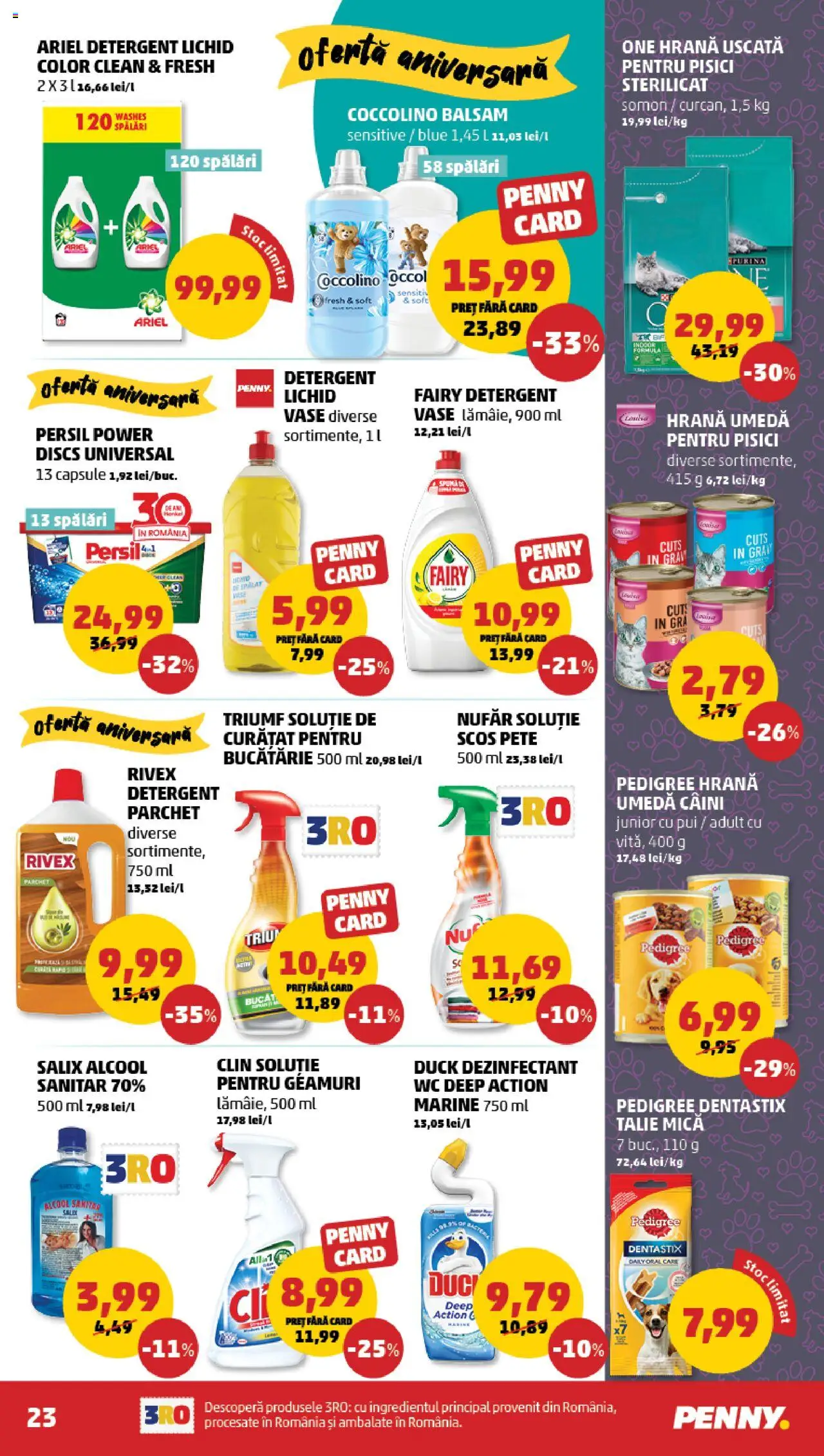 Catalog PENNY Market 11 - 16 Iunie 2025 | Pagina 23 | Produse: Bucătărie, Hacıyatmaz Kedi Oyuncağı, Balsam, Detergent