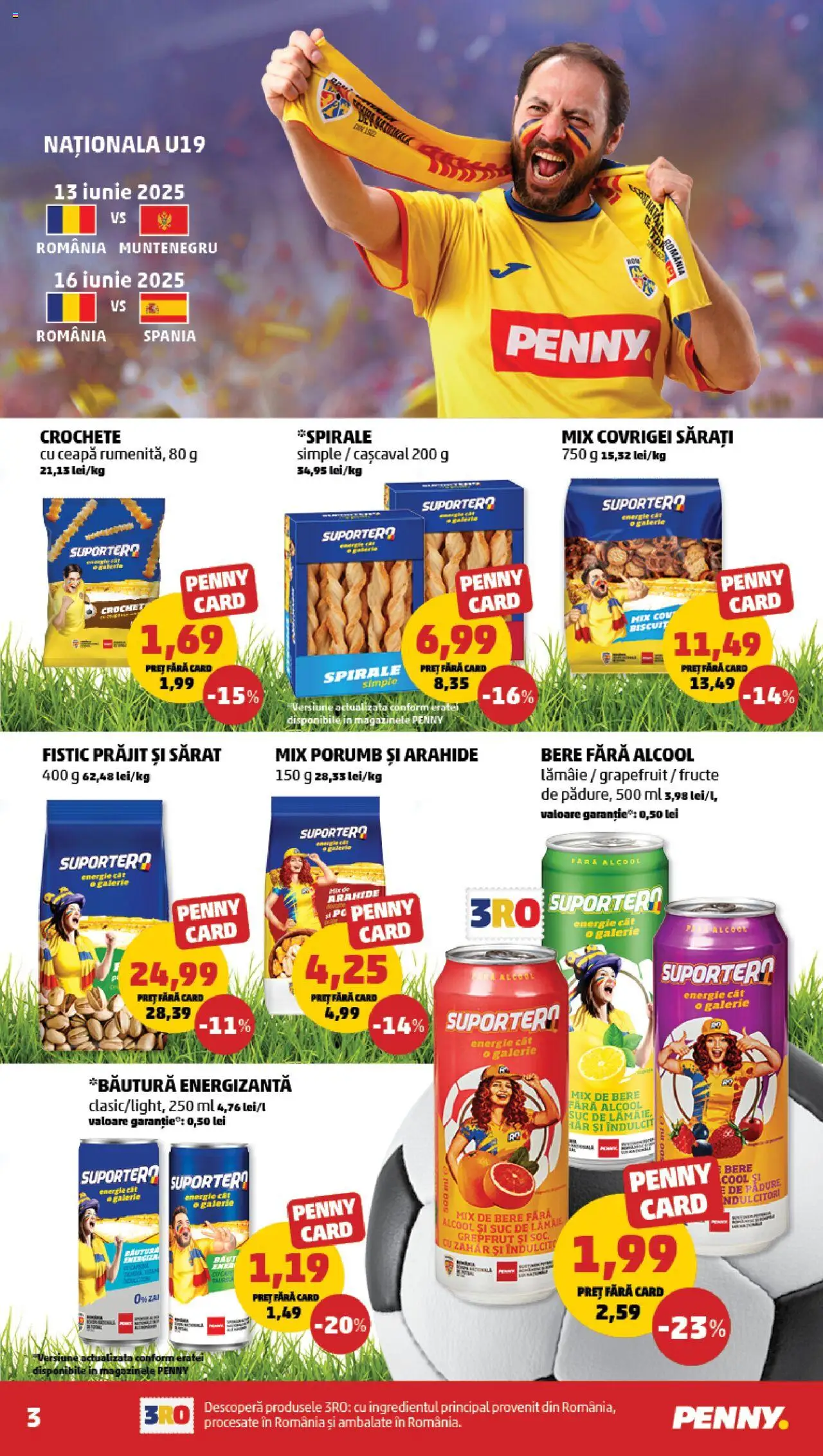 Catalog PENNY Market 11 - 16 Iunie 2025 | Pagina 3 | Produse: Pc, Cașcaval, Ceapă, Fructe