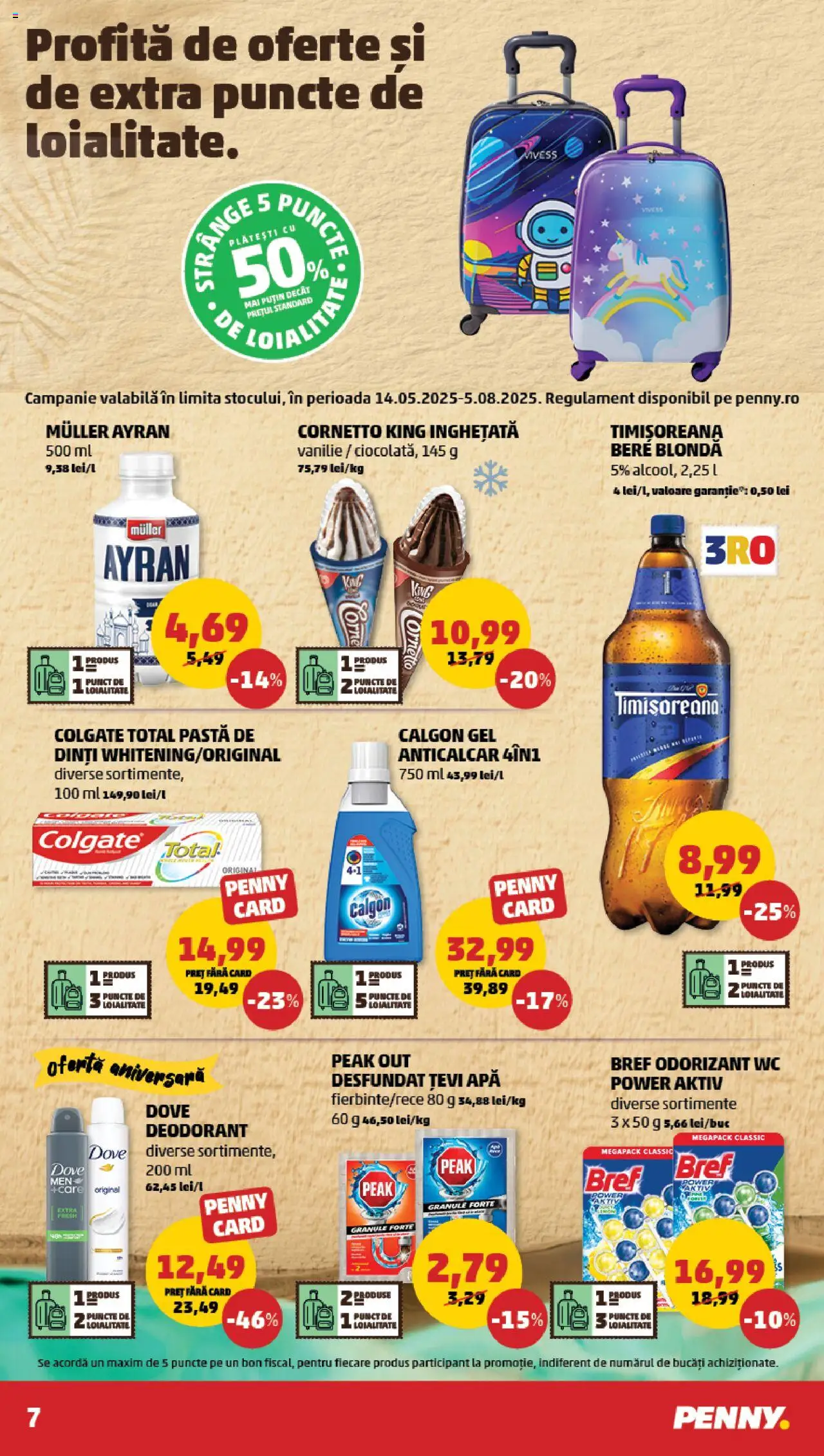 Catalog PENNY Market 11 - 16 Iunie 2025 | Pagina 7 | Produse: Bere, Deodorant, Înghețată, Apă