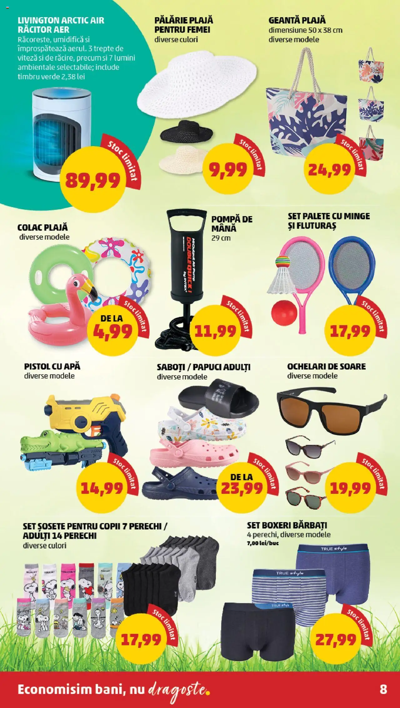 Catalog PENNY Market 11 - 16 Iunie 2025 | Pagina 8 | Produse: Geantă, Apă, Boxeri, Papuci