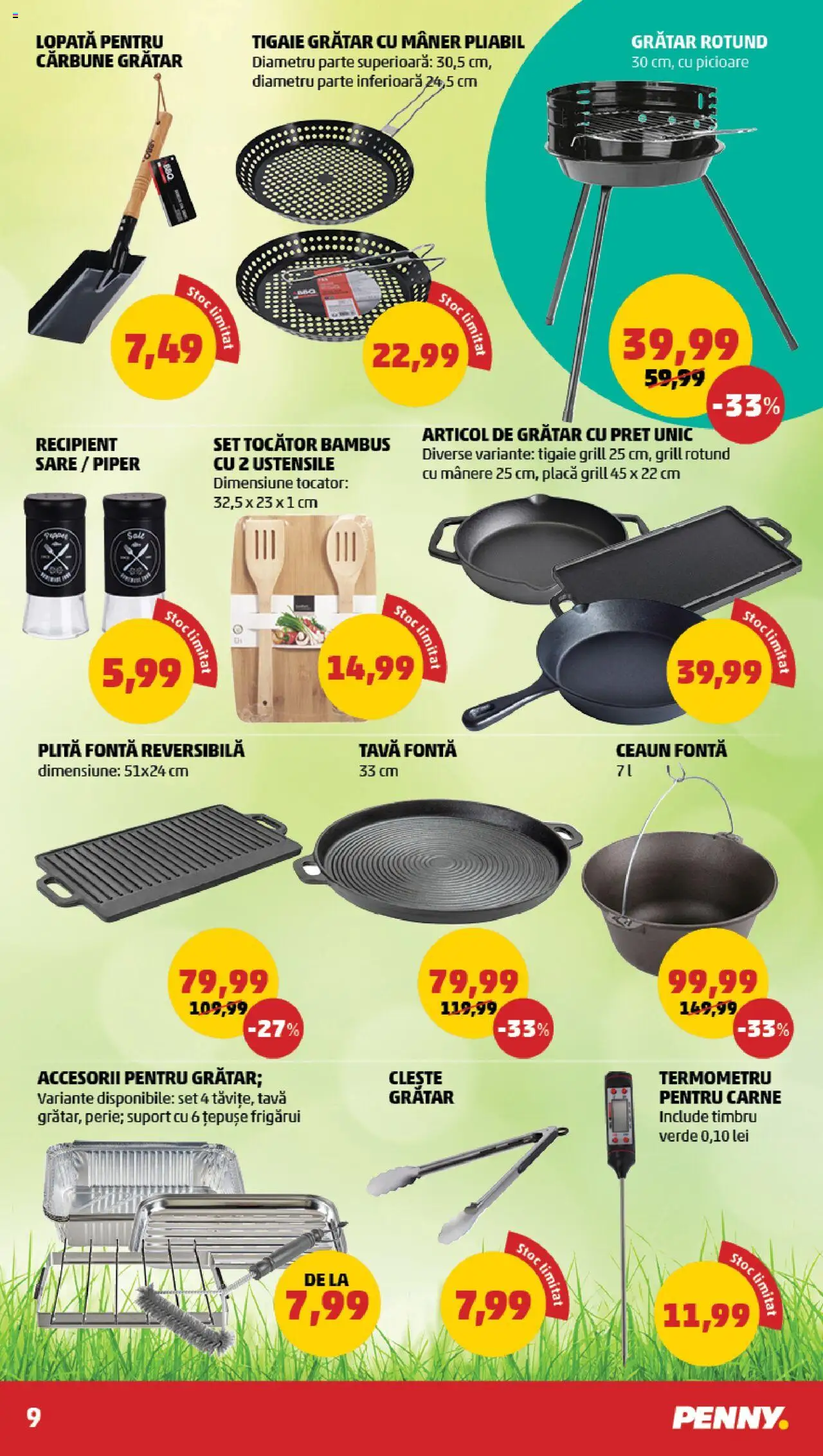 Catalog PENNY Market 11 - 16 Iunie 2025 | Pagina 9 | Produse: Plită, Tigaie, Termometru, Sare