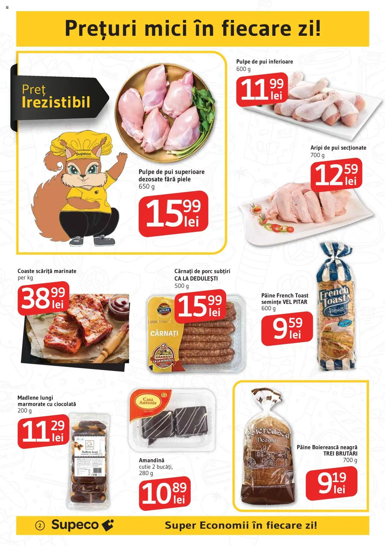 Catalog Supeco 12 - 24 Iunie 2025 | Pagina 2 | Produse: Amandină, Semințe, Pâine, Ciocolată