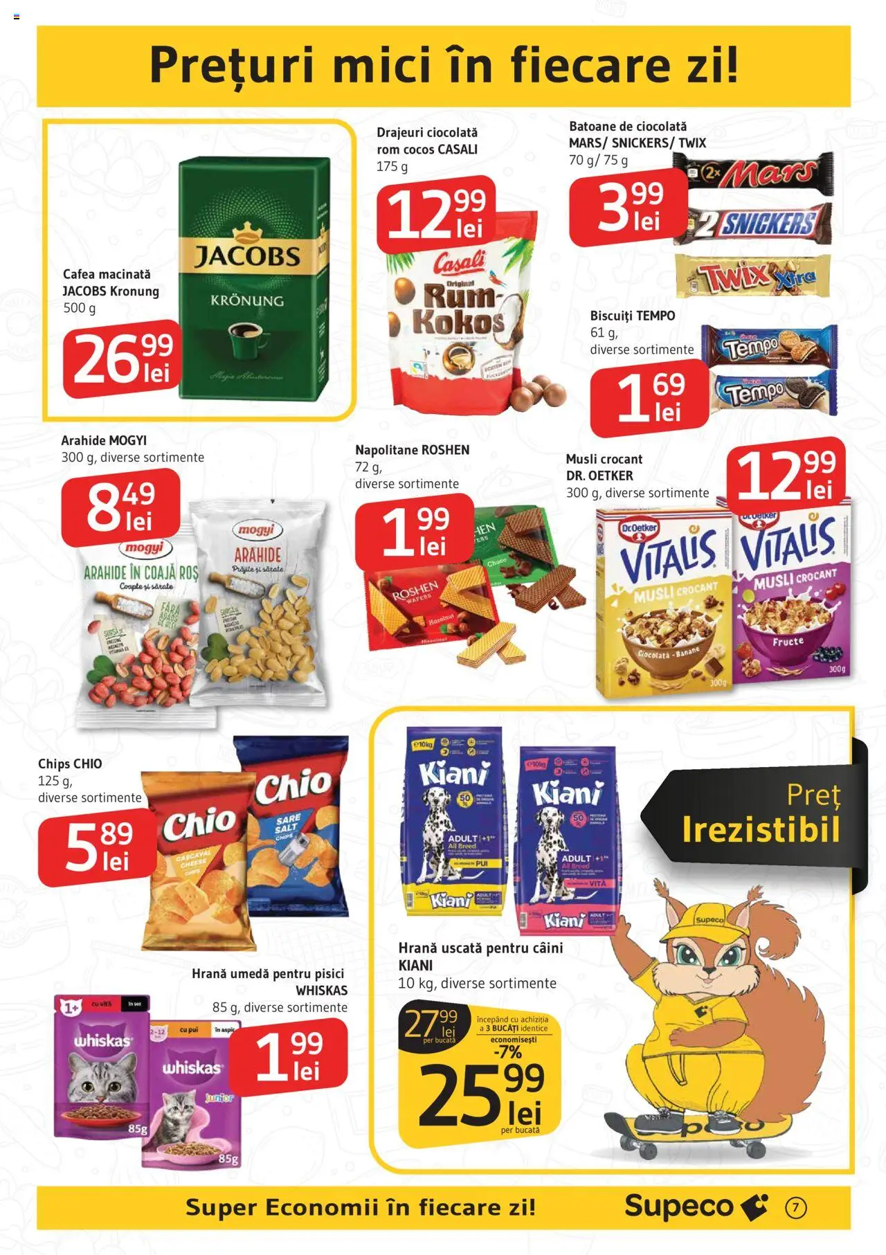 Catalog Supeco 12 - 24 Iunie 2025 | Pagina 7 | Produse: Mici, Cafea, Biscuiți, Fructe
