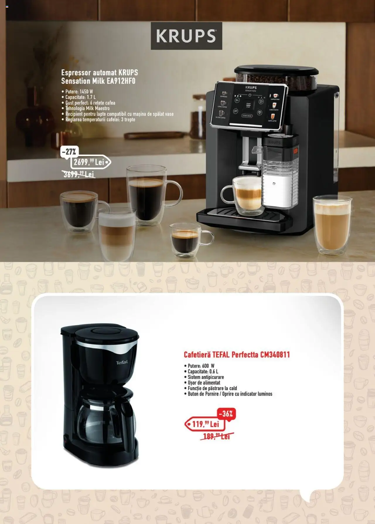 Catalog Carrefour 9 Iunie - 12 Iulie 2025 | Pagina 2 | Produse: Espressor, Mașină De Spălat, Cafetieră, Lapte