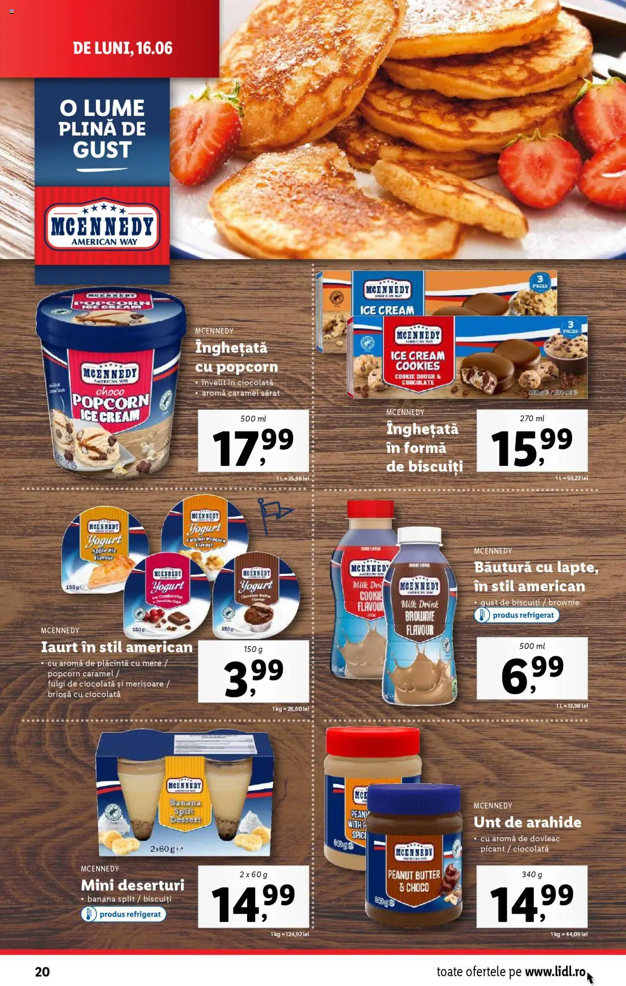 Catalog LIDL 16 - 21 Iunie 2025 | Pagina 20 | Produse: Arahide, Biscuiți, Înghețată, Çocuk sutyeni