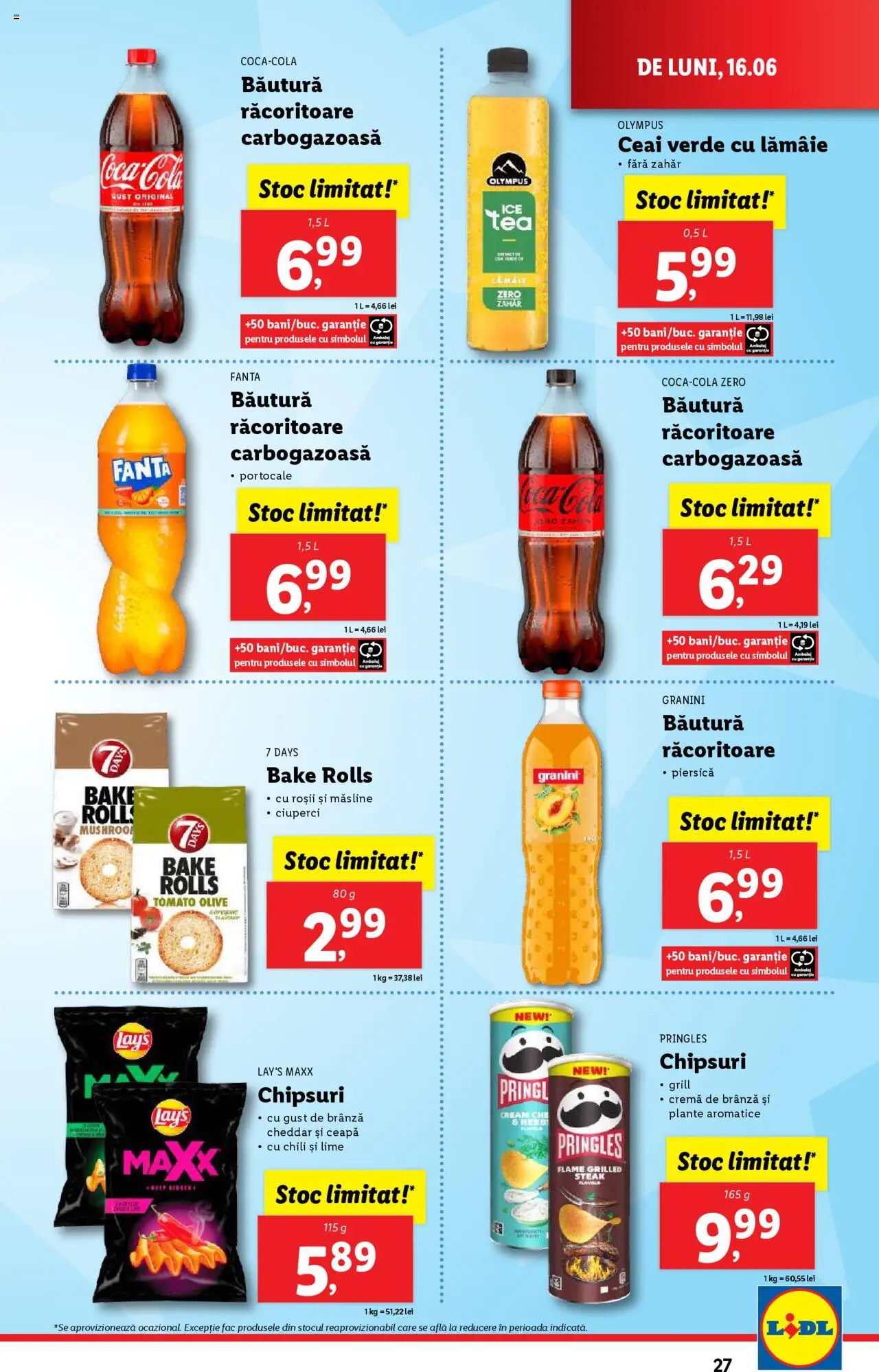 Catalog LIDL 16 - 21 Iunie 2025 | Pagina 27 | Produse: Ciuperci, Portocale, Demirhindi, Ceapă