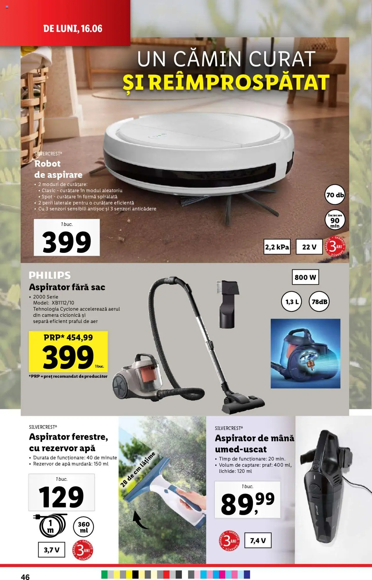 Catalog LIDL 16 - 21 Iunie 2025 | Pagina 46 | Produse: Cameră, Aspirator, Robot, Apă
