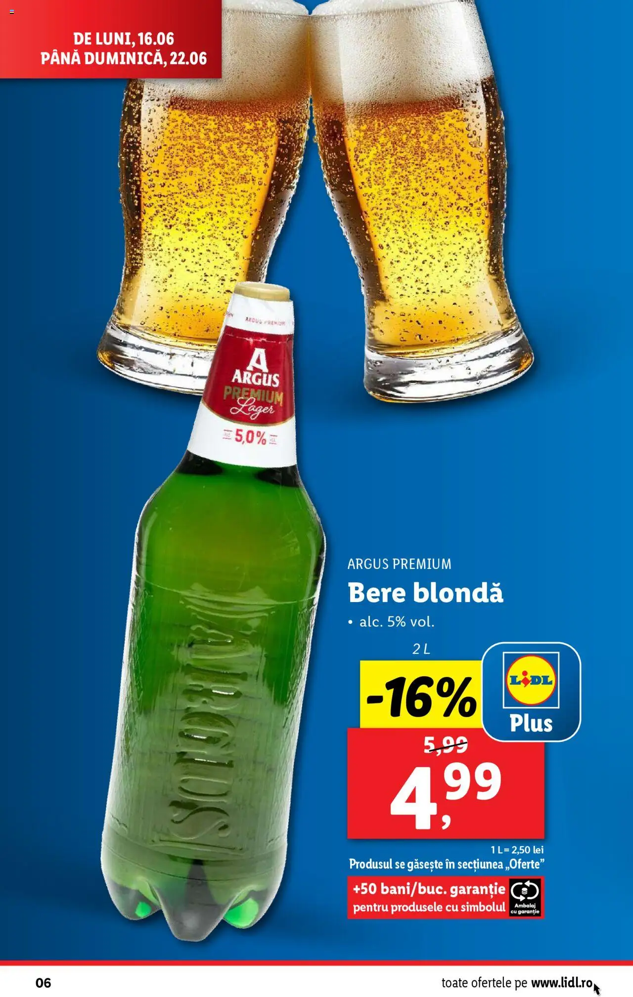 Catalog LIDL 16 - 21 Iunie 2025 | Pagina 6 | Produse: Bere