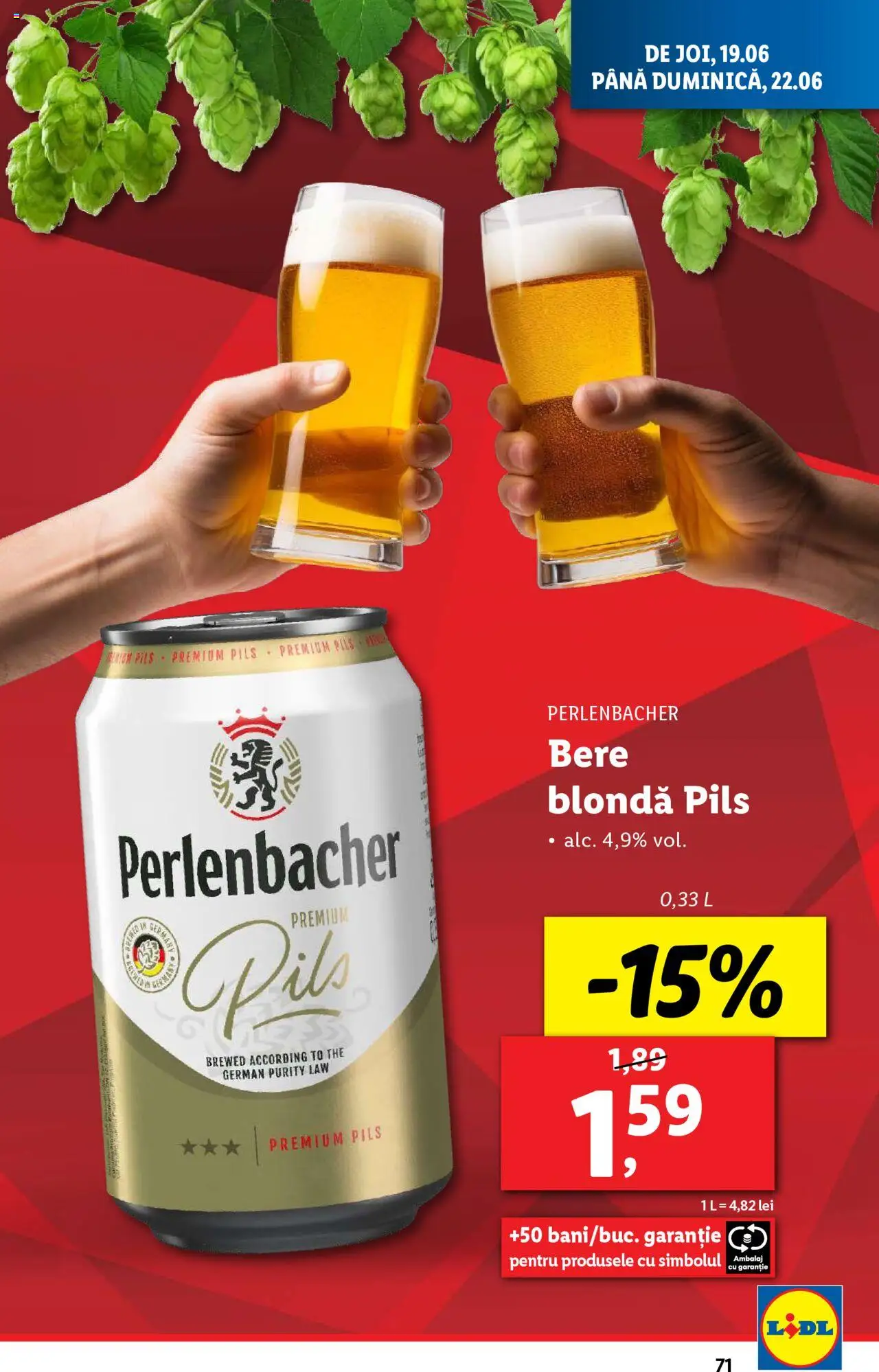 Catalog LIDL 16 - 21 Iunie 2025 | Pagina 71 | Produse: Bere