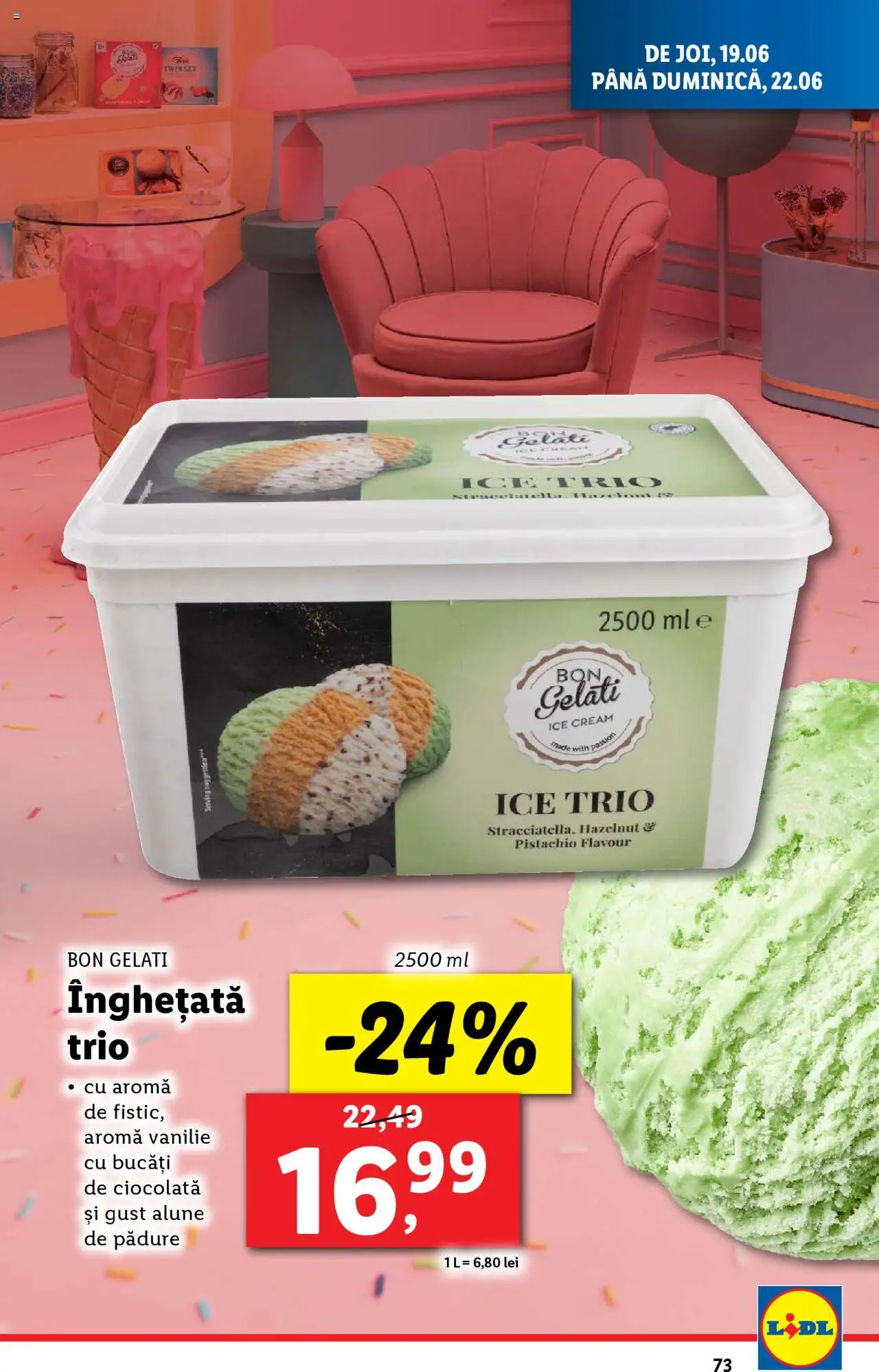 Catalog LIDL 16 - 21 Iunie 2025 | Pagina 73 | Produse: Alune, Ciocolată, Înghețată