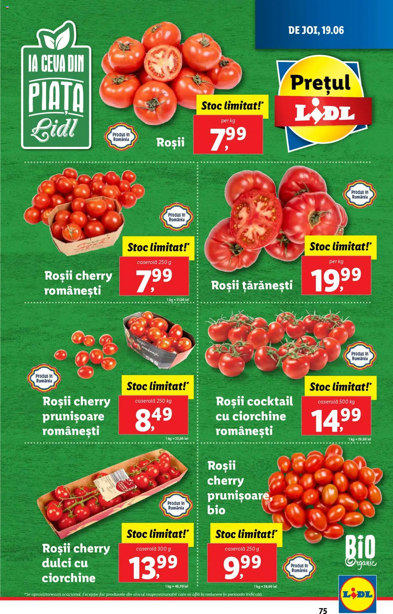 Catalog LIDL 16 - 21 Iunie 2025 | Pagina 75 | Produse: Cocktail, Roșii