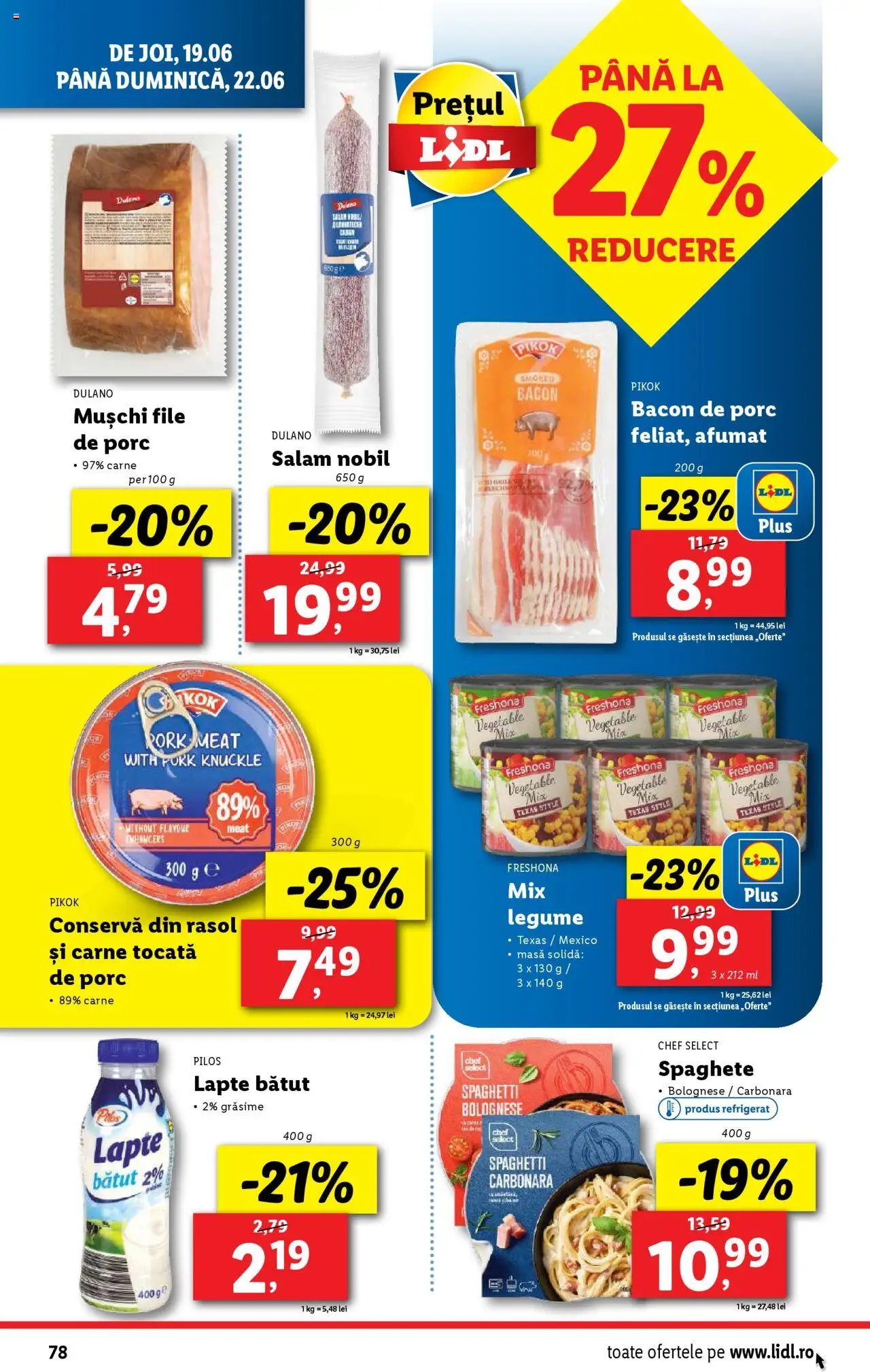 Catalog LIDL 16 - 21 Iunie 2025 | Pagina 78 | Produse: Delgeç, Toplar, Masă, Rasol