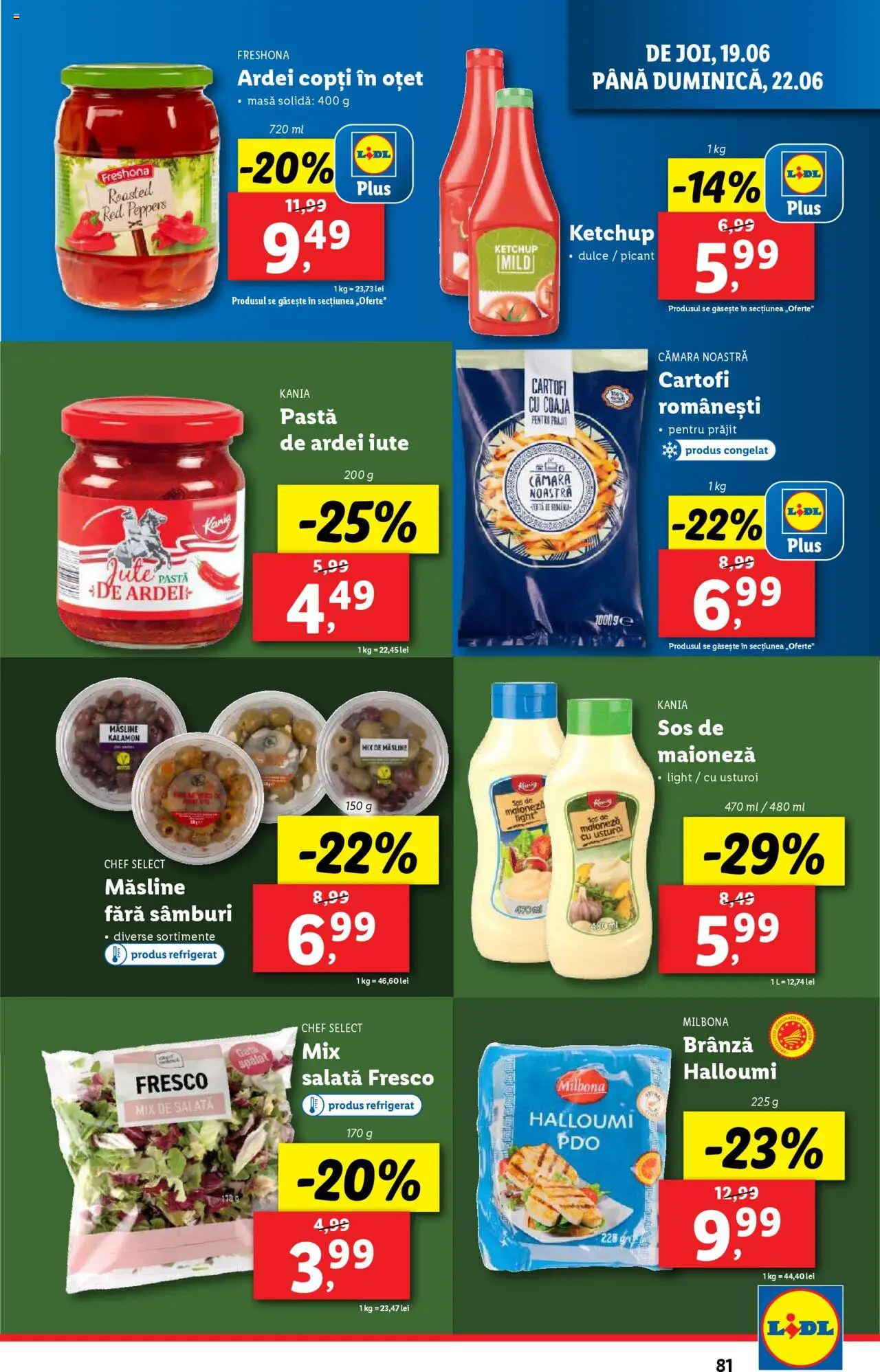 Catalog LIDL 16 - 21 Iunie 2025 | Pagina 81 | Produse: Ardei, Ardei iute, Salată, Cartofi