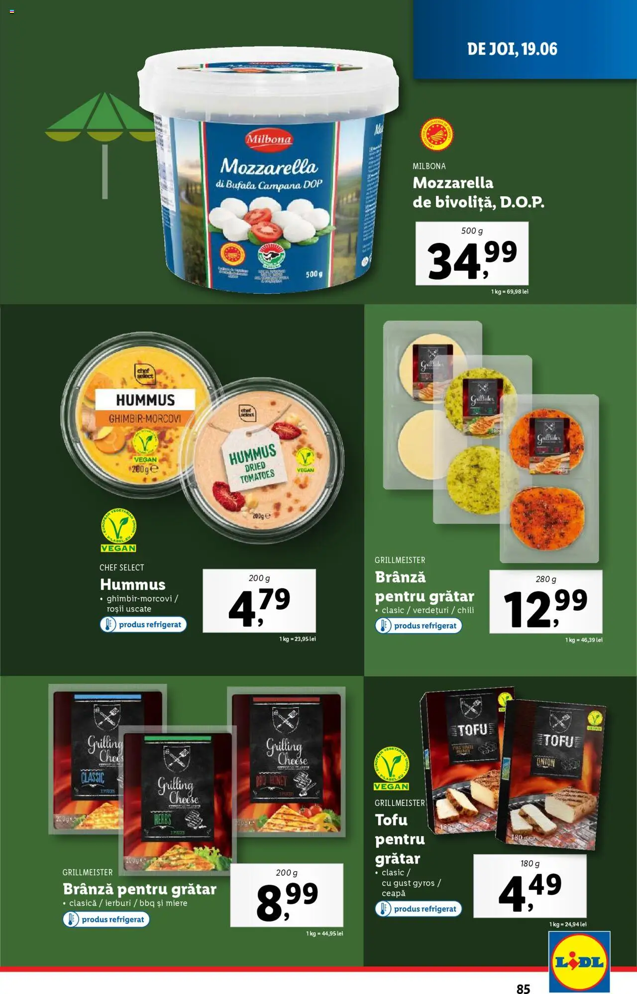 Catalog LIDL 16 - 21 Iunie 2025 | Pagina 85 | Produse: Grătar, Brânză, Roșii, Ceapă
