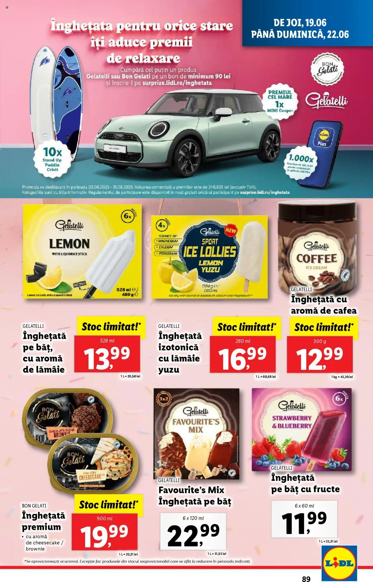 Catalog LIDL 16 - 21 Iunie 2025 | Pagina 89 | Produse: Çarşaf, Cafea, Înghețată, Fructe