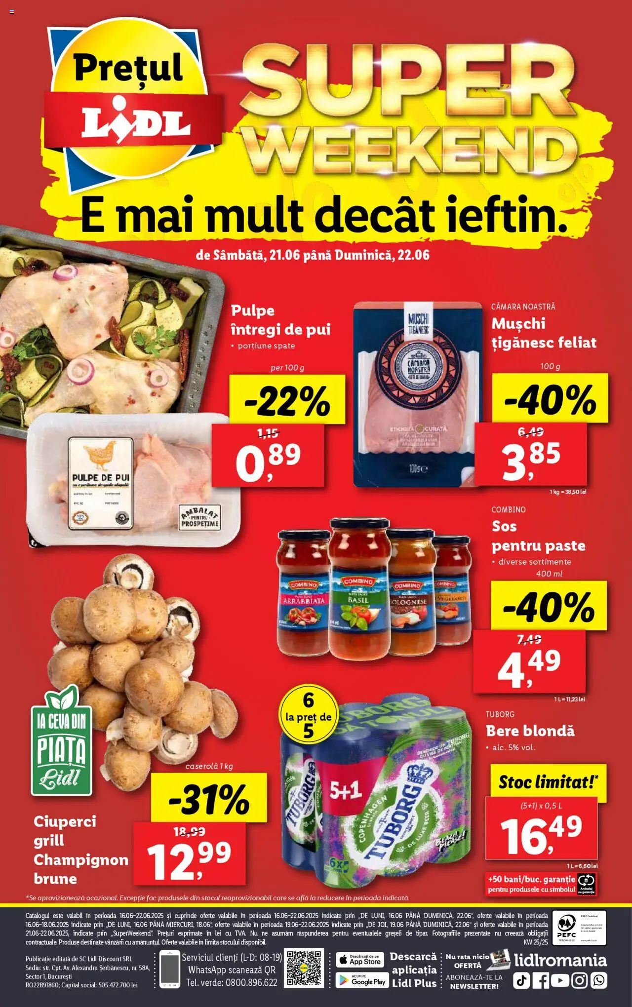 Catalog LIDL 16 - 21 Iunie 2025 | Pagina 96 | Produse: Grill, Ciuperci, Rață, Bere