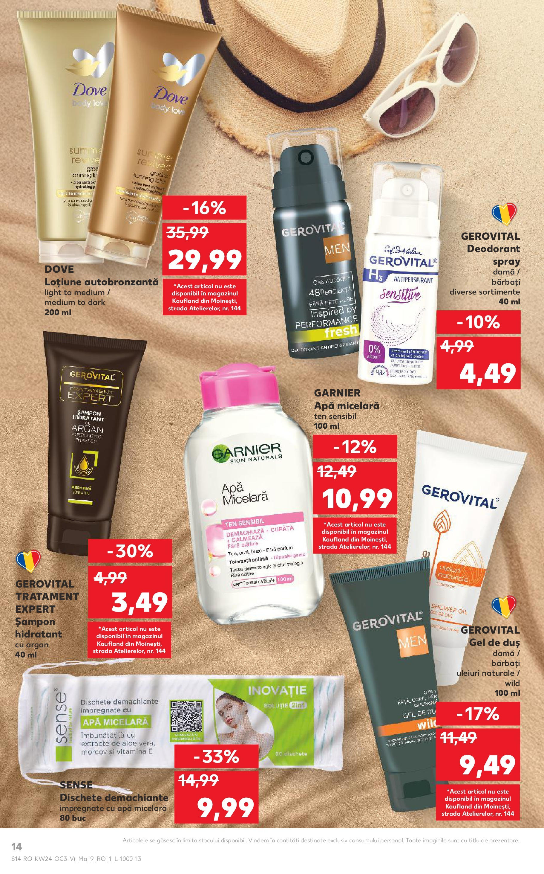 Catalog Kaufland 13 - 16 Iunie 2025 | Pagina 14 | Produse: Șampon, Apă micelară, Deodorant, Antiperspirant