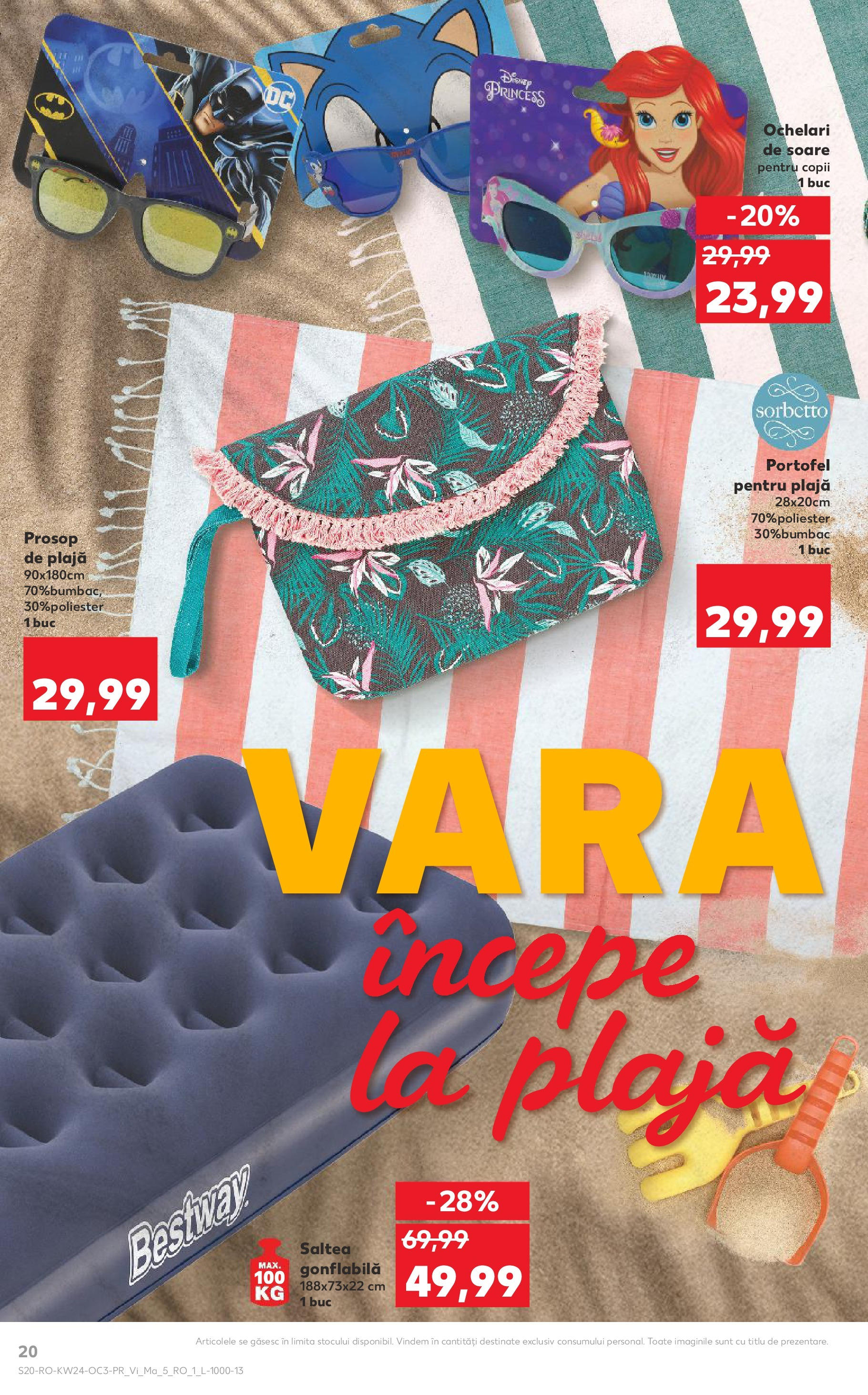 Catalog Kaufland 13 - 16 Iunie 2025 | Pagina 20 | Produse: Portofel, Ochelari, Ochelari de soare, Saltea
