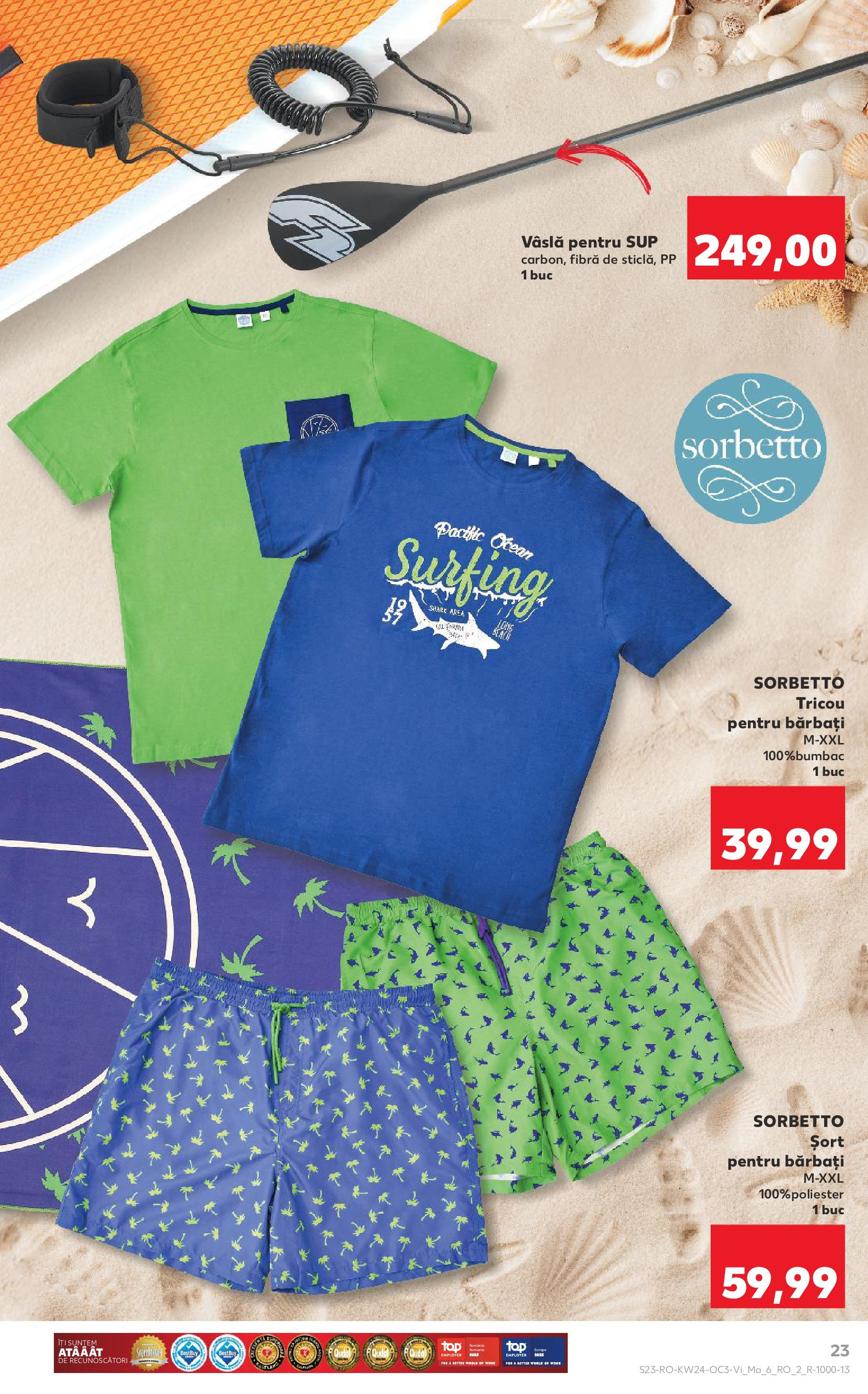 Catalog Kaufland 13 - 16 Iunie 2025 | Pagina 23 | Produse: Șort, Kestane, Tricou
