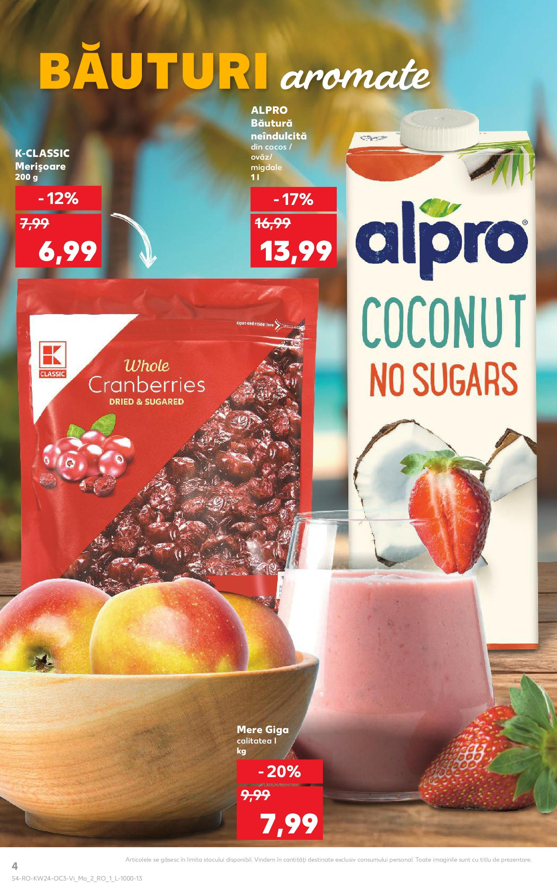 Catalog Kaufland 13 - 16 Iunie 2025 | Pagina 4 | Produse: Migdale, Mere, Çocuk sutyeni