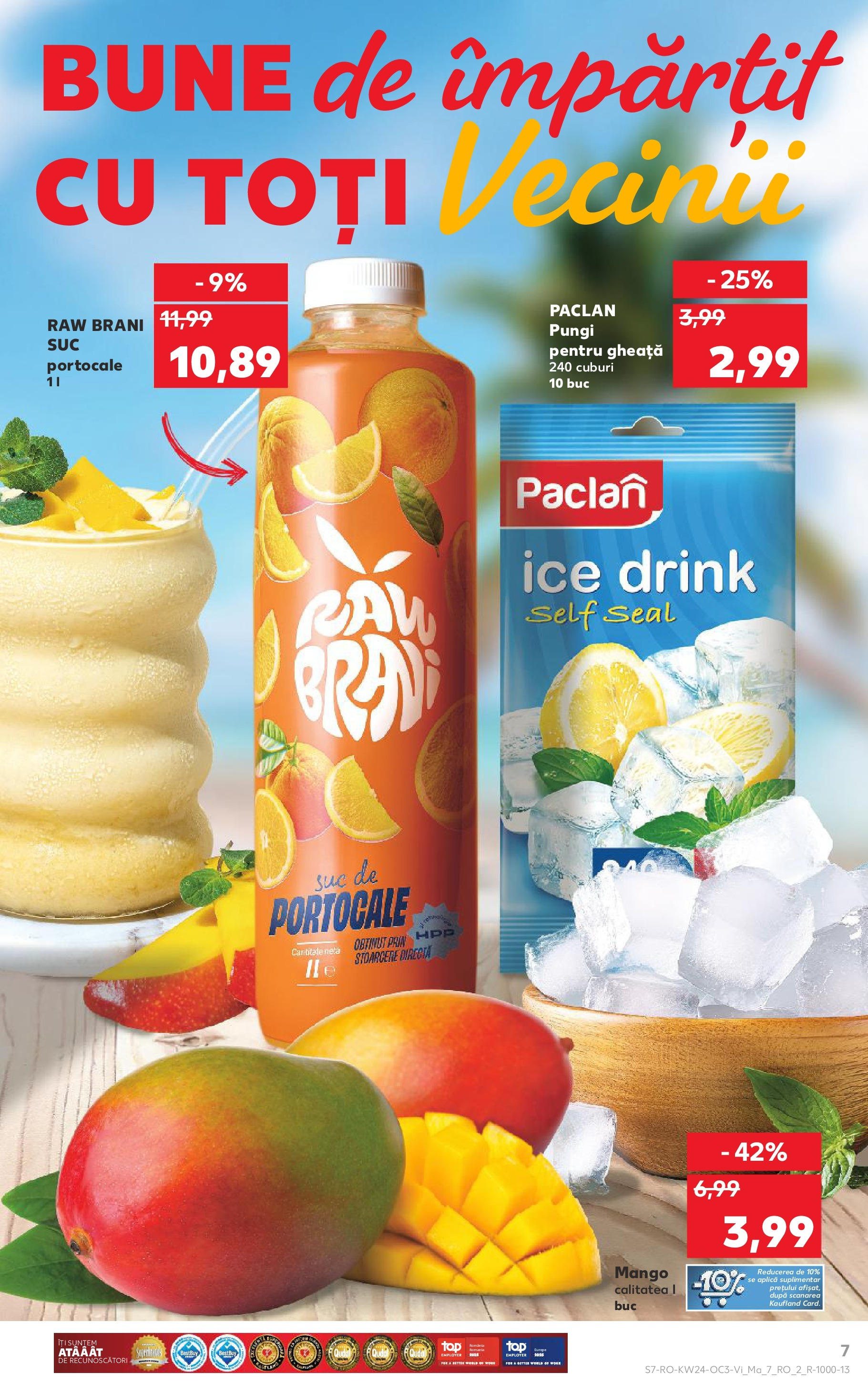 Catalog Kaufland 13 - 16 Iunie 2025 | Pagina 7 | Produse: Suc, Portocale, Mango