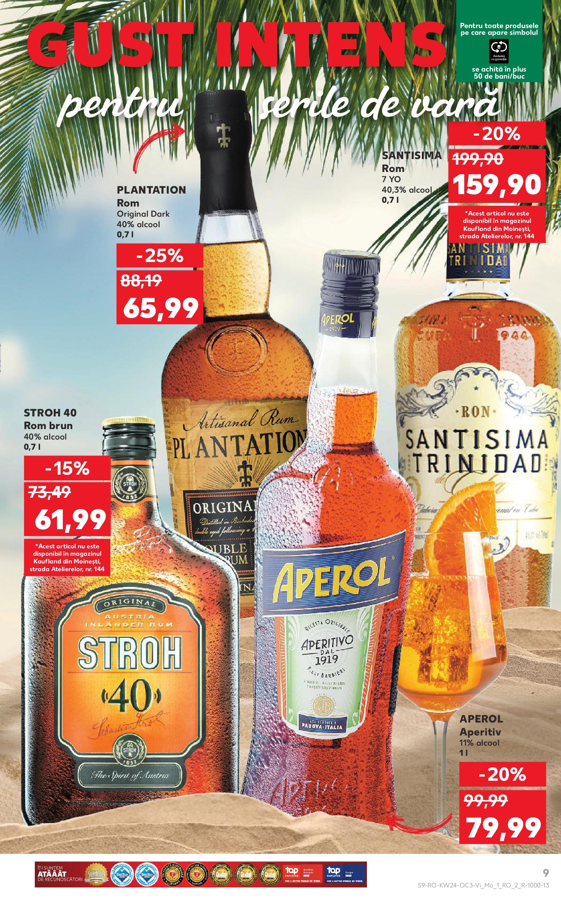 Catalog Kaufland 13 - 16 Iunie 2025 | Pagina 9 | Produse: Rom, Aperol
