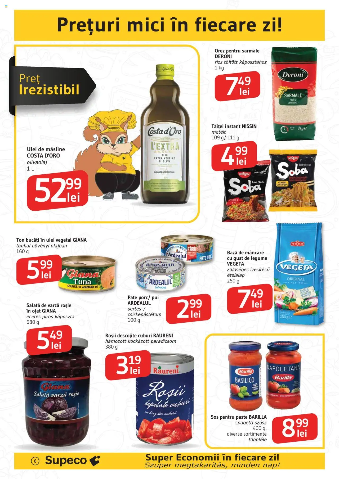 Catalog Supeco 12 - 24 Iunie 2025 | Pagina 6 | Produse: Hacıyatmaz Kedi Oyuncağı, Măsline, Paste, Sos