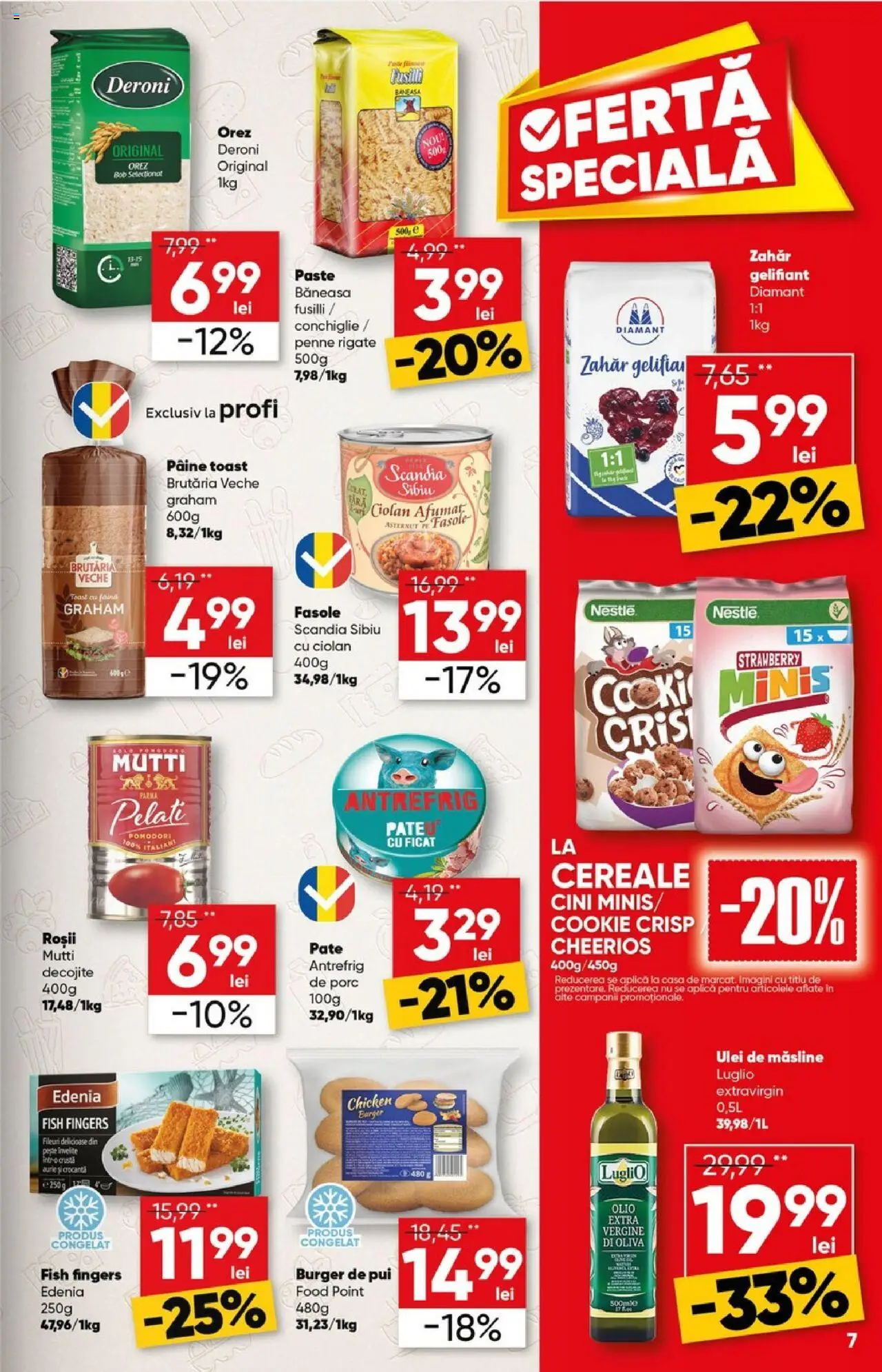 Catalog Profi 11 - 23 Iunie 2025 | Pagina 7 | Produse: Hacıyatmaz Kedi Oyuncağı, Ulei, Pâine, Burger