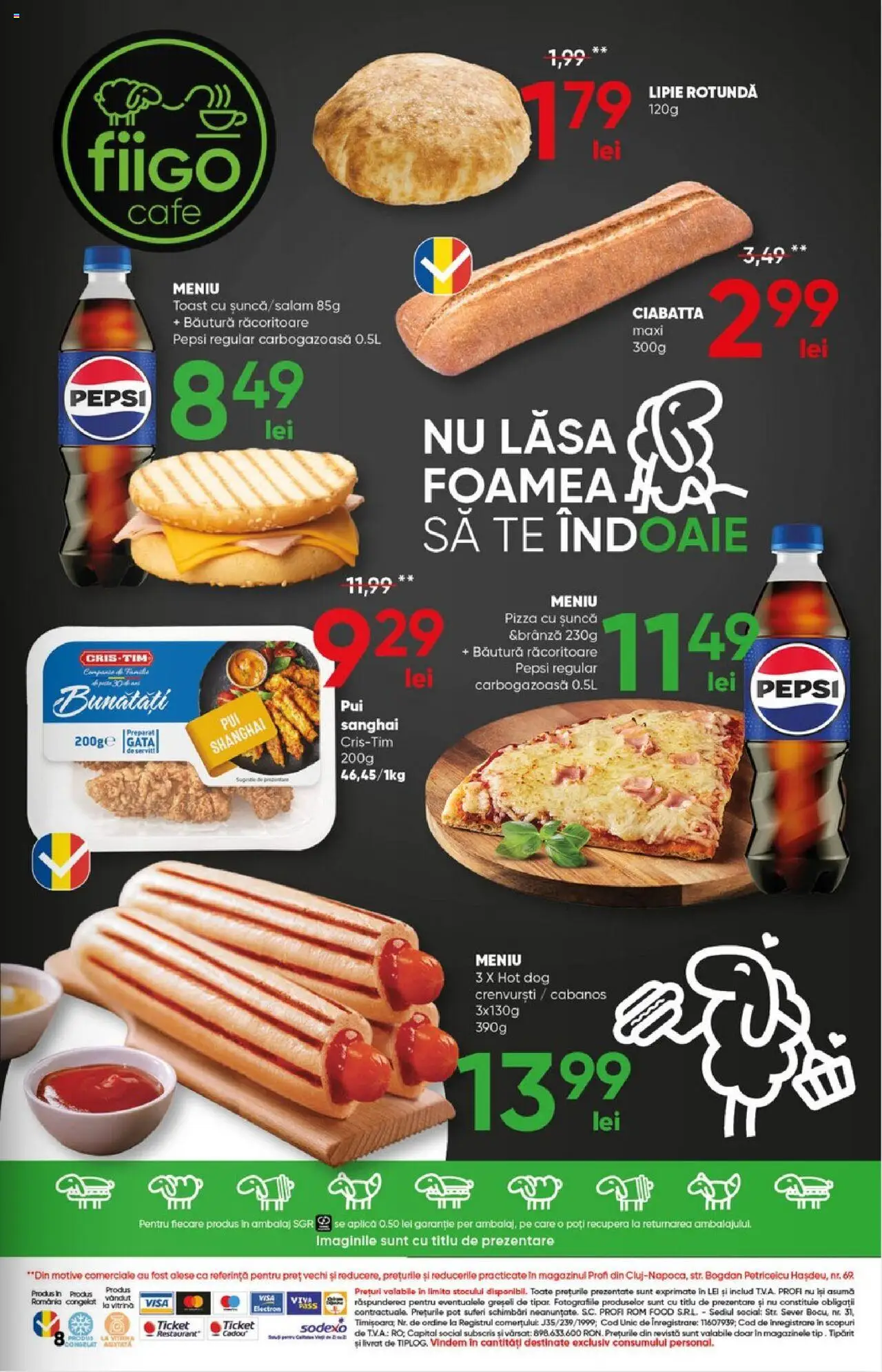 Catalog Profi 11 - 23 Iunie 2025 | Pagina 9 | Produse: Crenvurști, Șuncă, Pizza, Rom