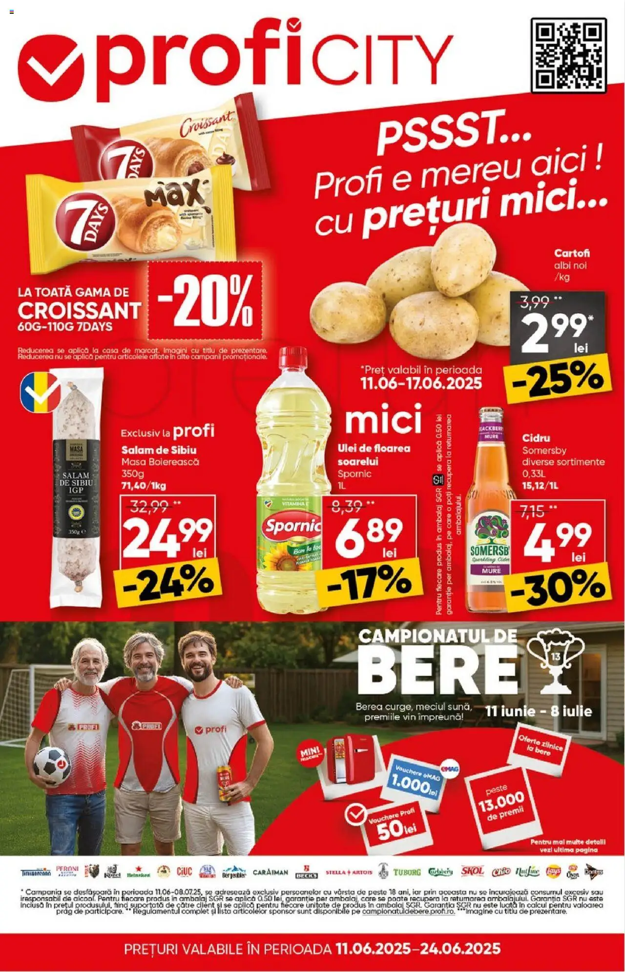 Catalog Profi 11 - 23 Iunie 2025 | Pagina 1 | Produse: Mici, Ulei, Vin, Cartofi
