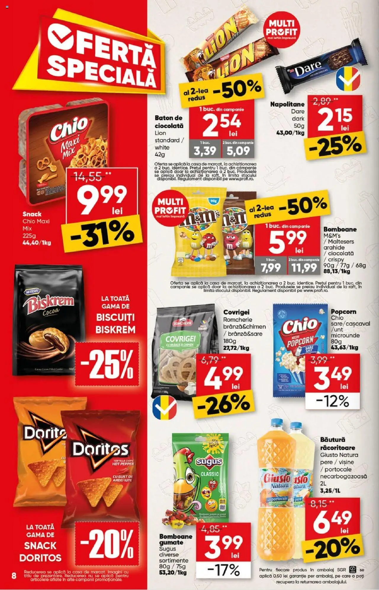 Catalog Profi 11 - 23 Iunie 2025 | Pagina 8 | Produse: Ardei, Arahide, Napolitane, Covrigei