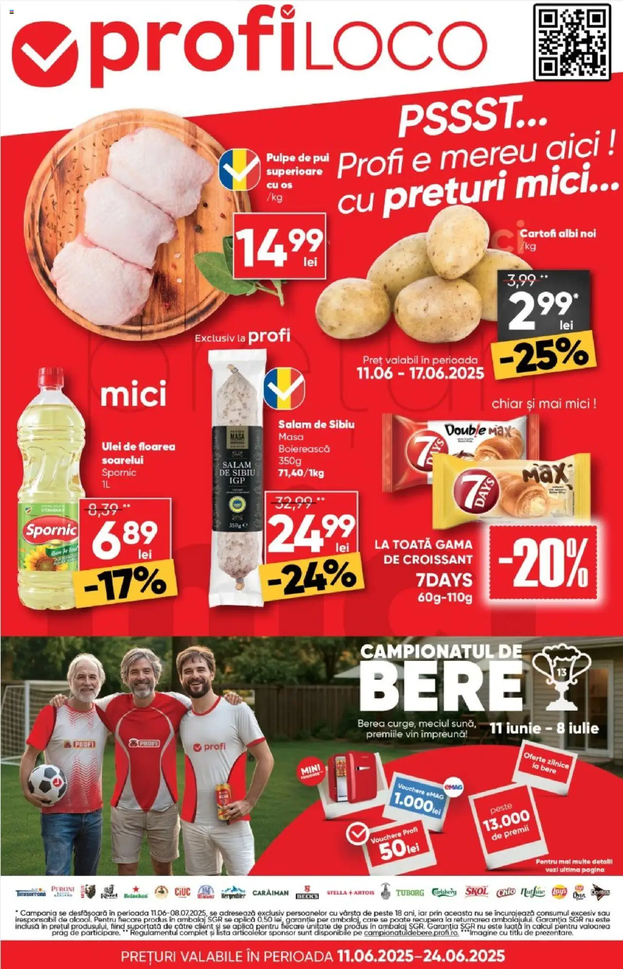 Catalog Profi 11 - 23 Iunie 2025 | Pagina 1 | Produse: Ulei, Vin, Bere, Pește