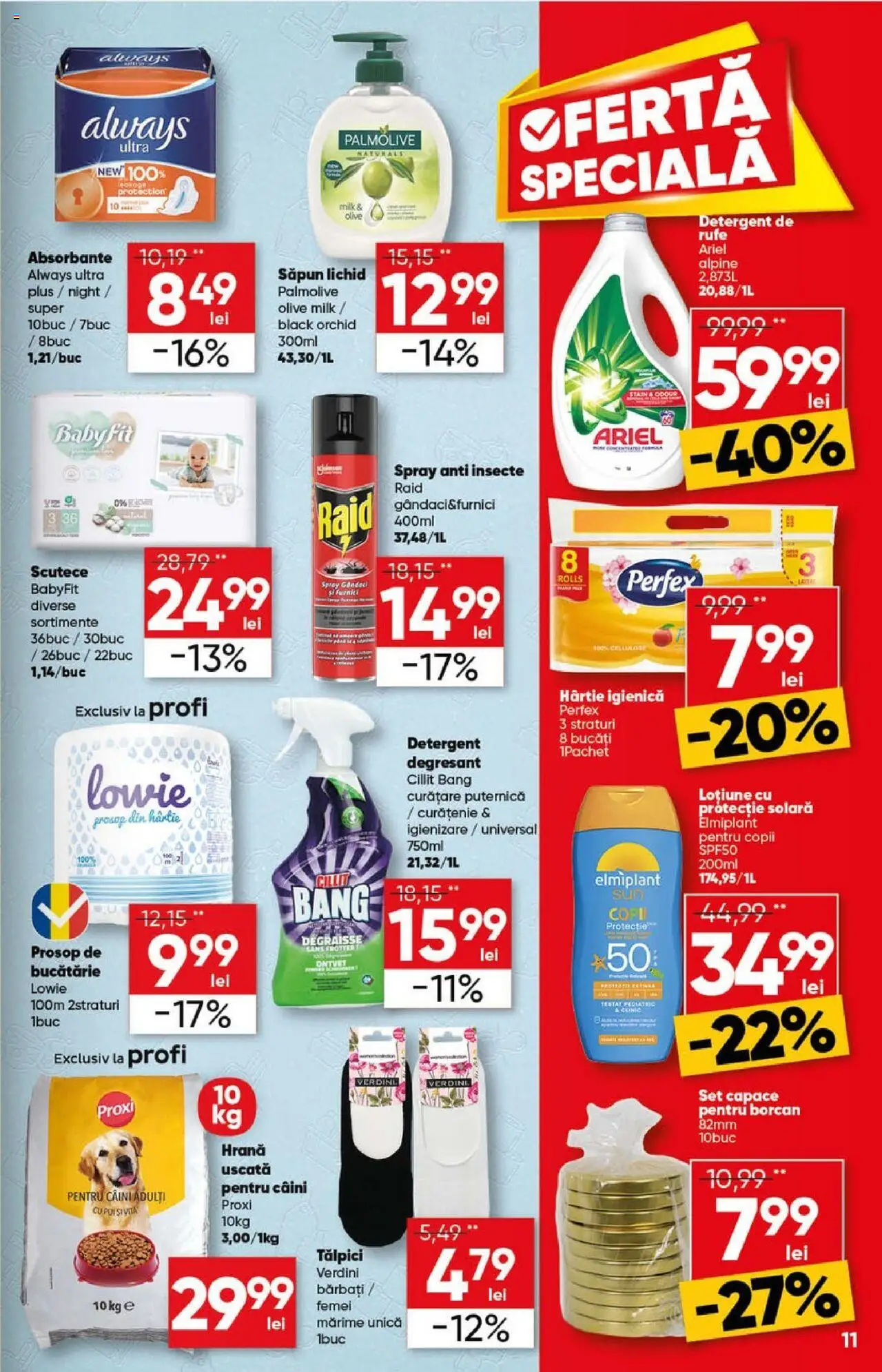 Catalog Profi 11 - 23 Iunie 2025 | Pagina 11 | Produse: Bucătărie, Borcan, Săpun lichid, Scutece