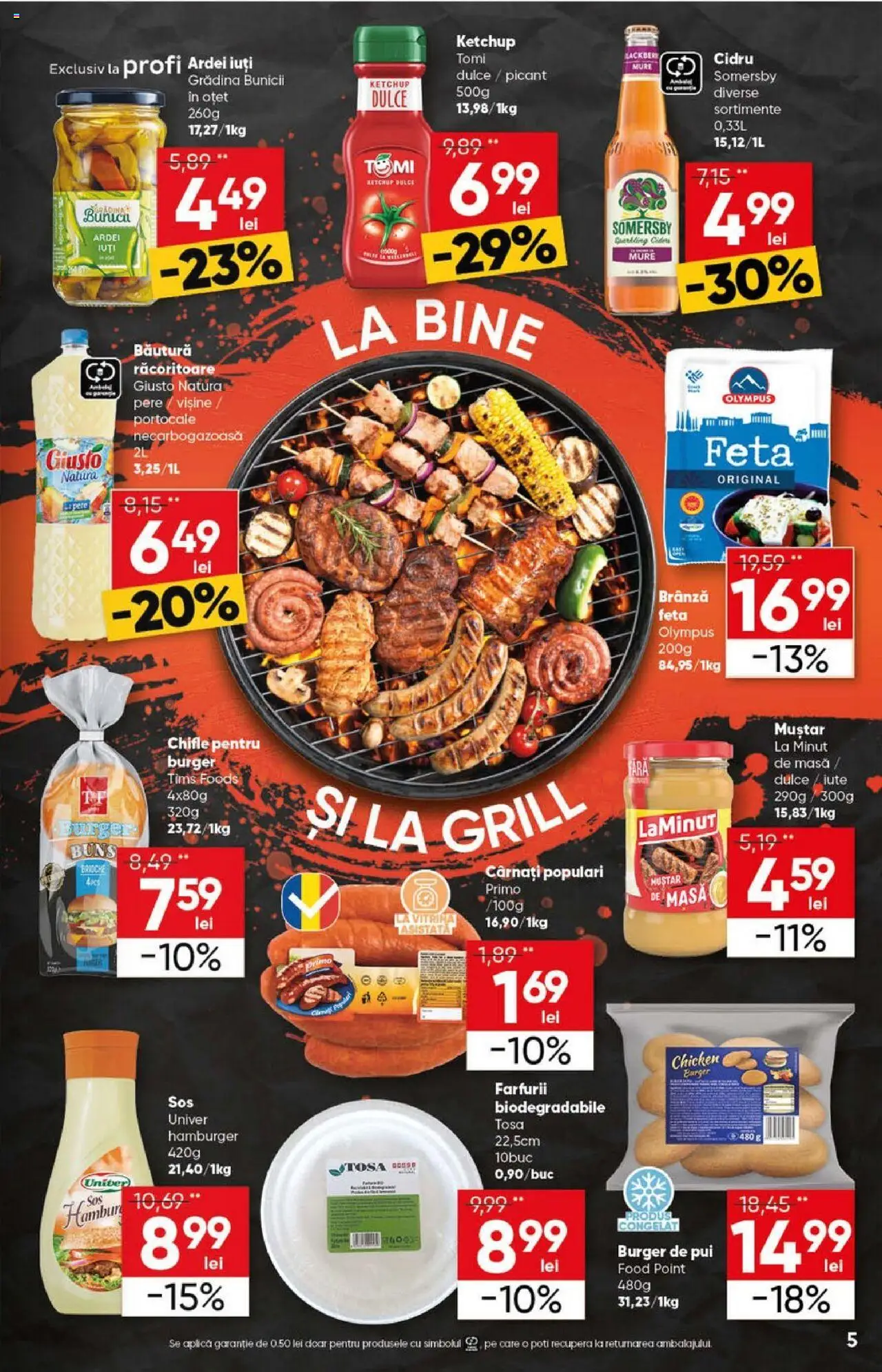 Catalog Profi 11 - 23 Iunie 2025 | Pagina 5 | Produse: Grill, Hacıyatmaz Kedi Oyuncağı, Ketchup, Cârnați