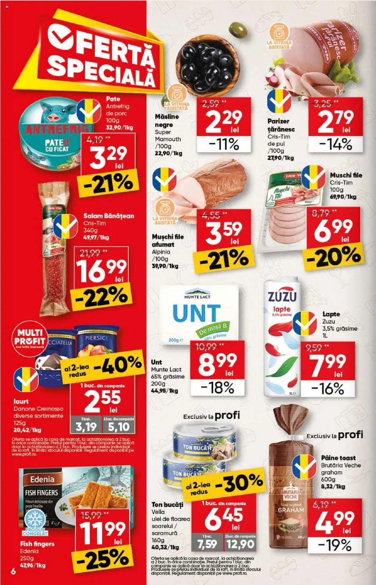 Catalog Profi 11 - 23 Iunie 2025 | Pagina 6 | Produse: Masă, Hacıyatmaz Kedi Oyuncağı, Pate, Vitrină