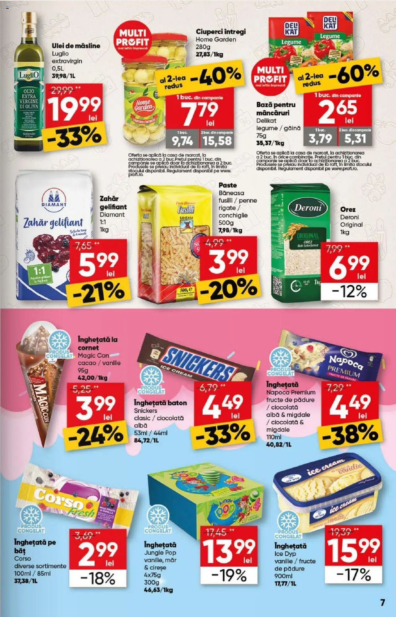 Catalog Profi 11 - 23 Iunie 2025 | Pagina 7 | Produse: Migdale, Ulei, Cireșe, Înghețată