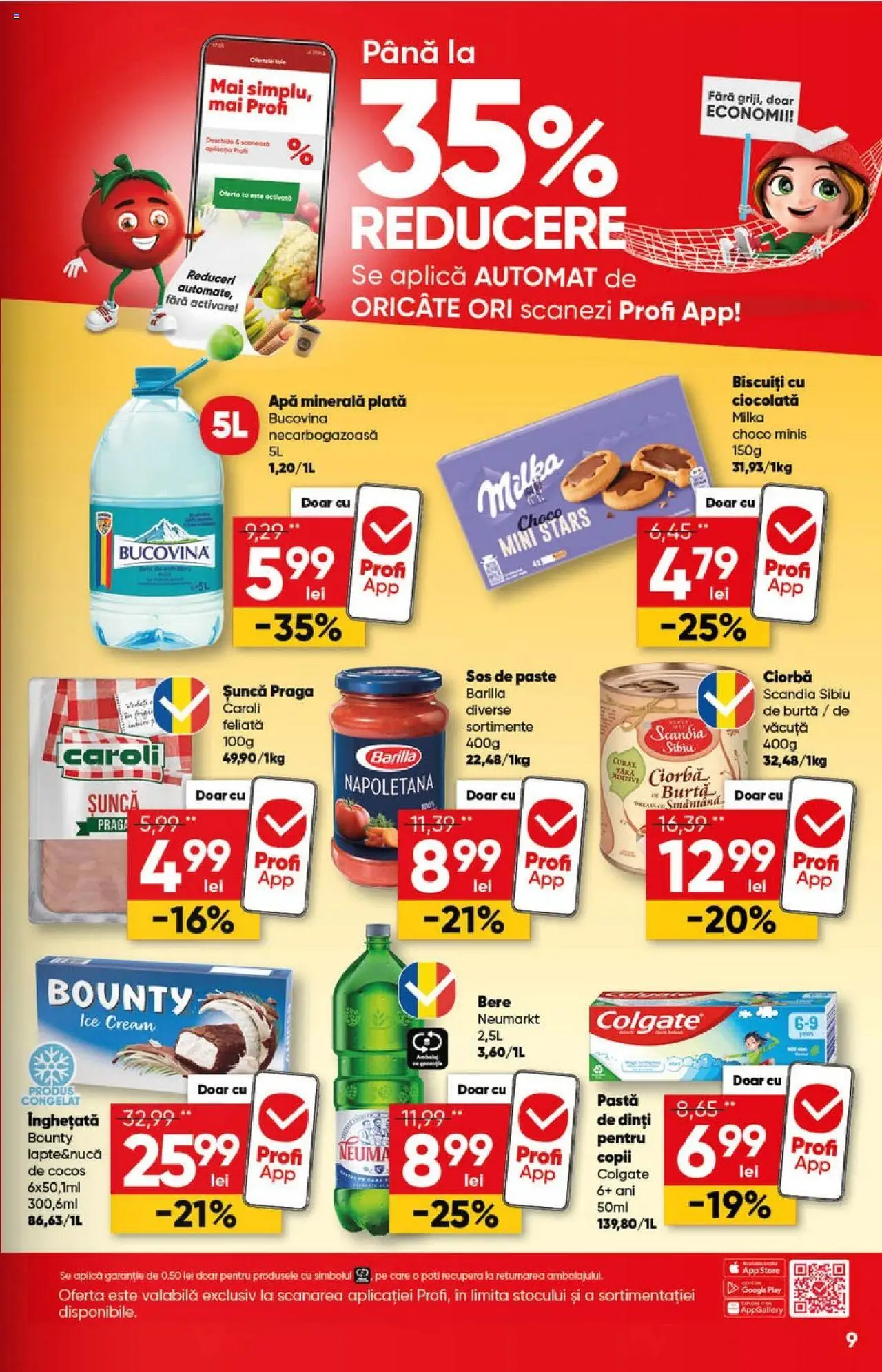 Catalog Profi 11 - 23 Iunie 2025 | Pagina 9 | Produse: Ciocolată, Bere, Biscuiți, Sos