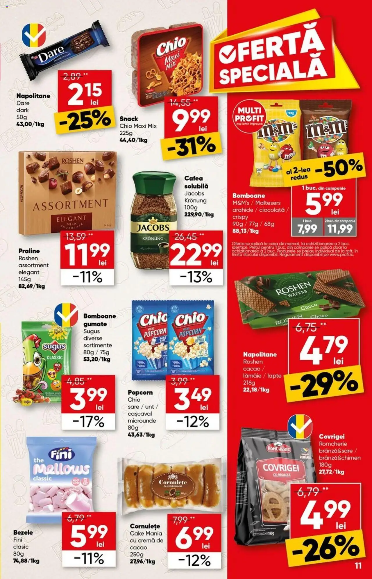 Catalog Profi 11 - 23 Iunie 2025 | Pagina 11 | Produse: Arahide, Praline, Cafea, Bomboane