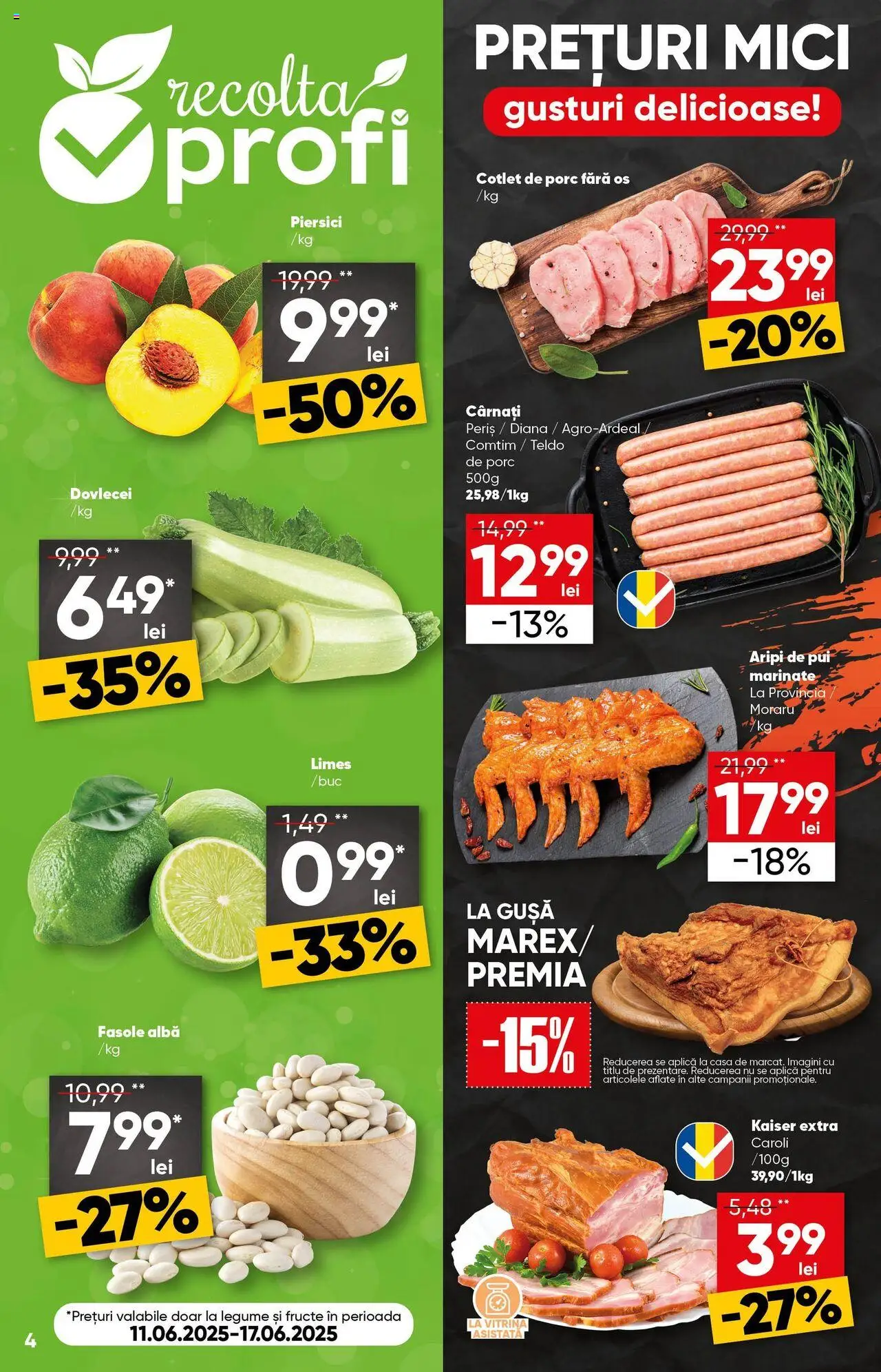 Catalog Profi 11 - 23 Iunie 2025 | Pagina 4 | Produse: Lait de coco, Mici, Fructe, Cârnați