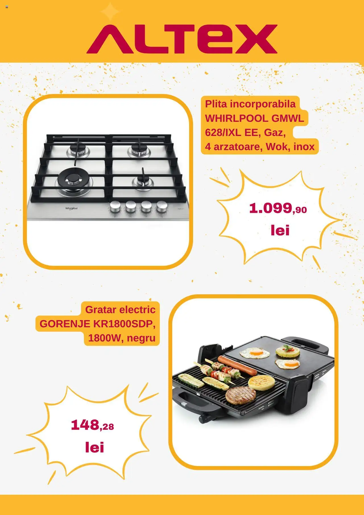 Catalog Altex 12 - 17 Iunie 2025 | Pagina 6 | Produse: Plită, Grătar