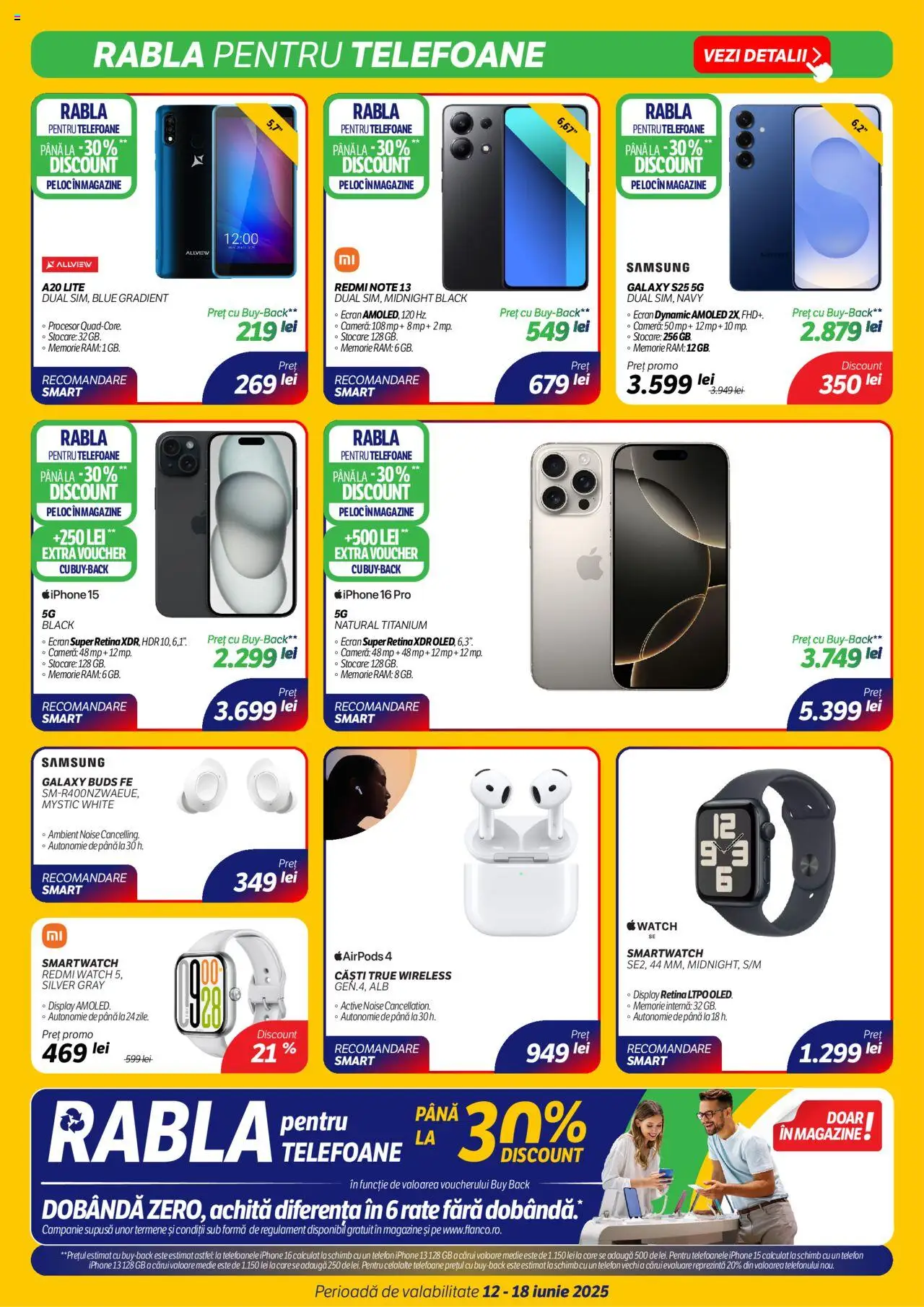Catalog Flanco 12 - 17 Iunie 2025 | Pagina 2 | Produse: Telefon, Memorie, Cameră, Smartwatch