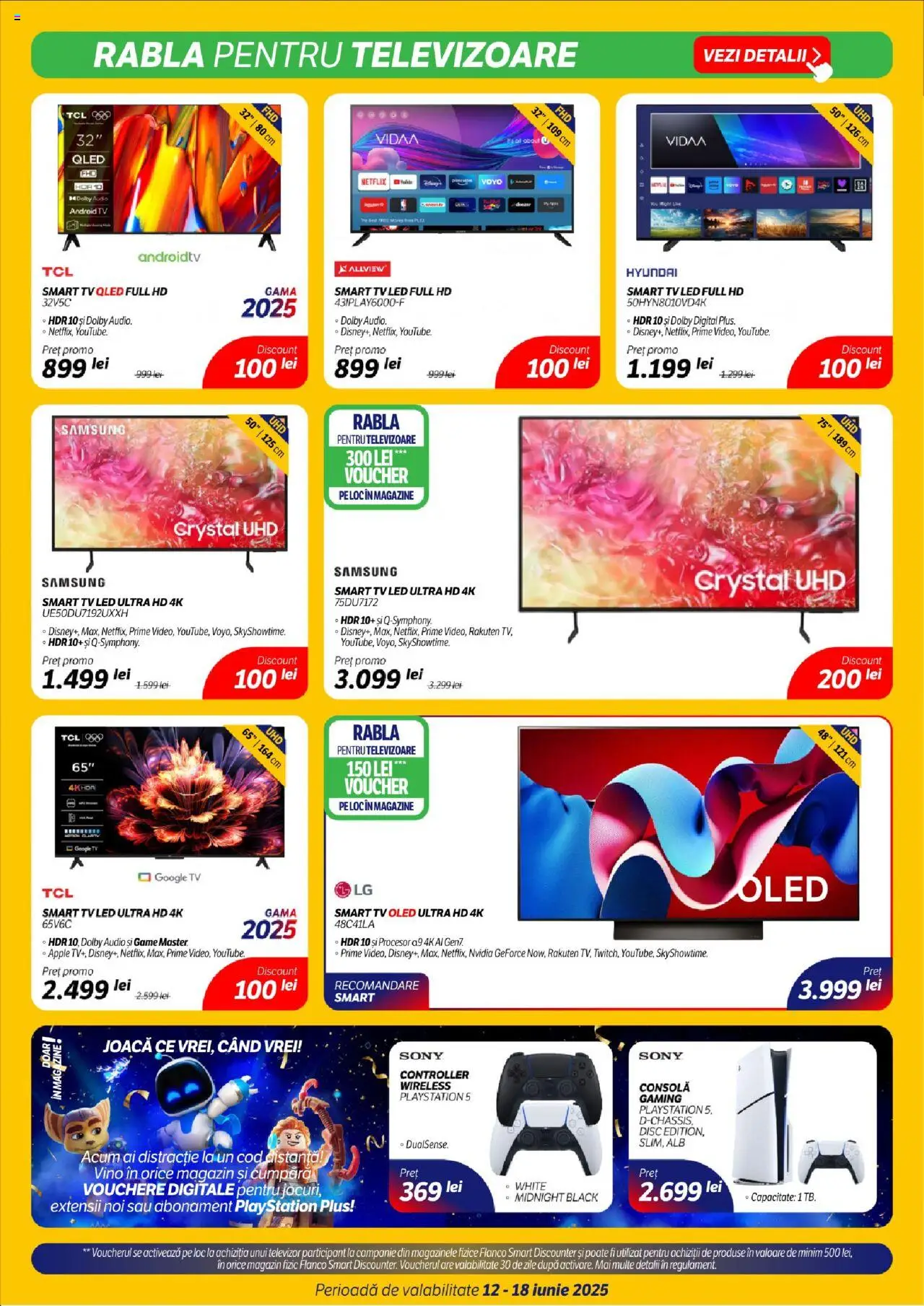 Catalog Flanco 12 - 17 Iunie 2025 | Pagina 3 | Produse: Televizor, Audio, Playstation, Disc